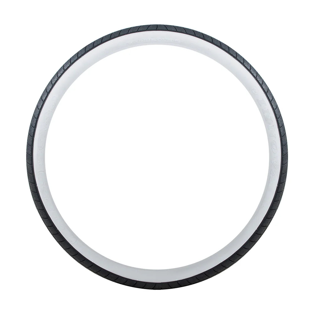 Tracer Bikes | 29" Innova Fat Tire Wheel with White Wall and Black Design, 3.0" Width | Chico USA, Inc.