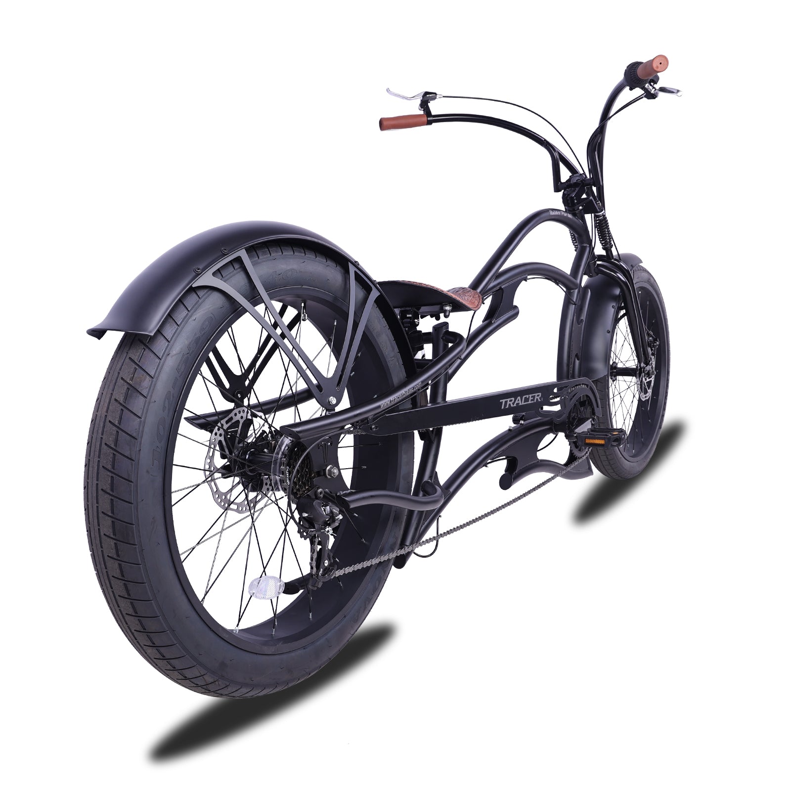 Tracer Raider Pro DS 26" 7-Speed Chopper Style Stretch Cruiser Bike - Chico USA, Inc.
