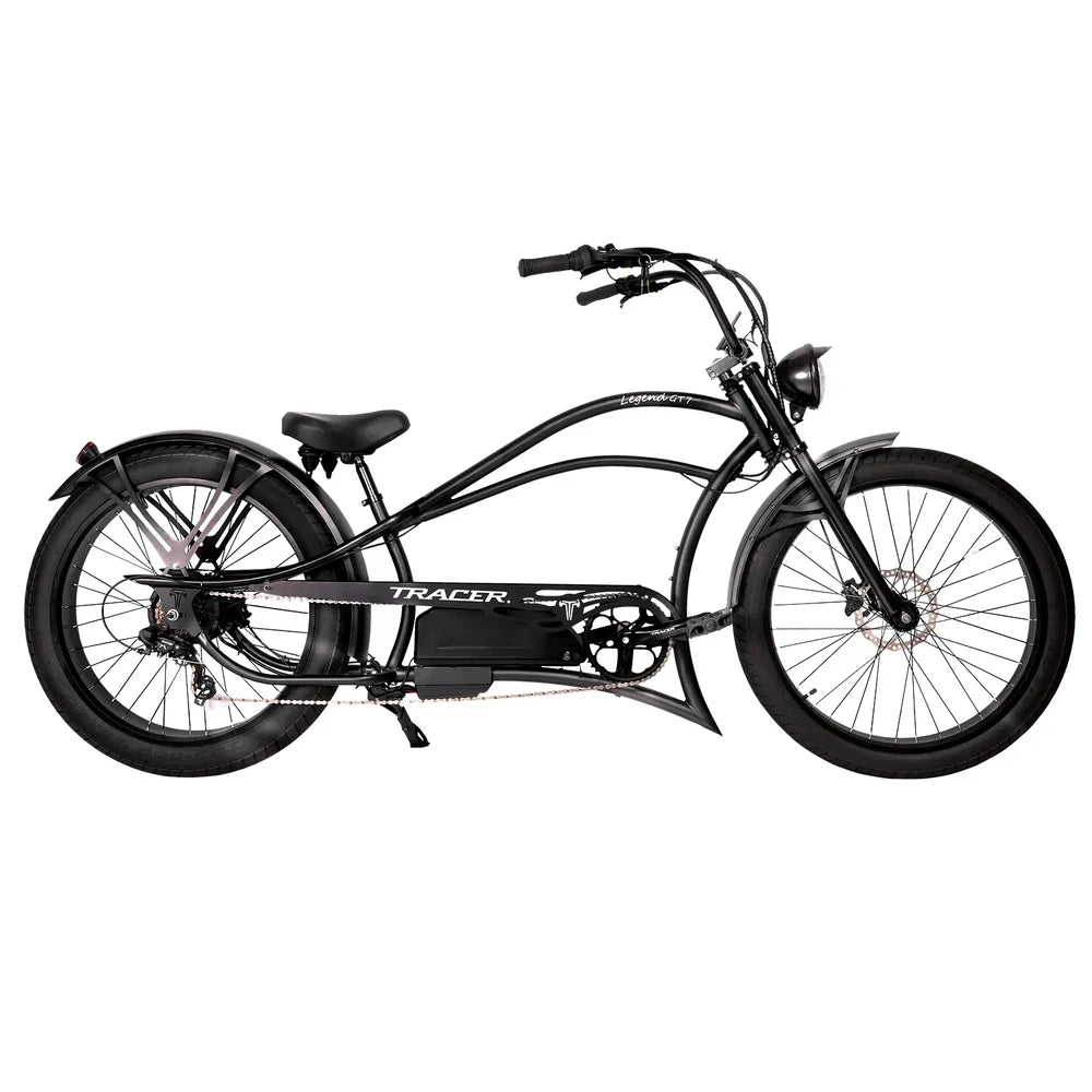 Tracer Bikes | Legend GT7 1000W Electric Cruiser Bike – 1000W Motor, Fat Tires, 80 Miles Range, Chopper Style |  Chico USA, Inc.