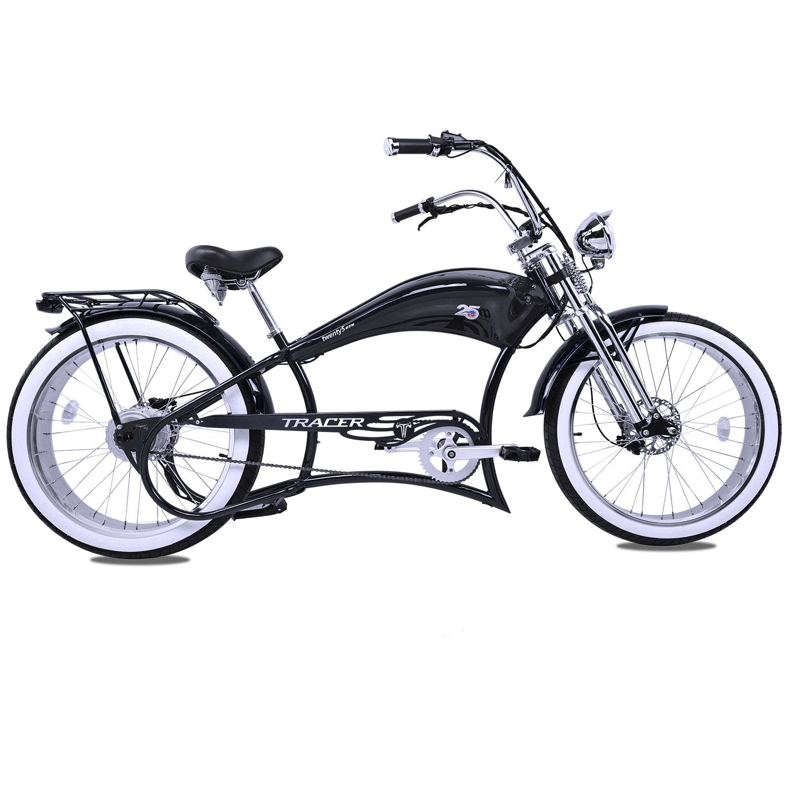 Tracer Twenty5 800w Stretch Cruiser Electric Bicycle - Chico USA, Inc.