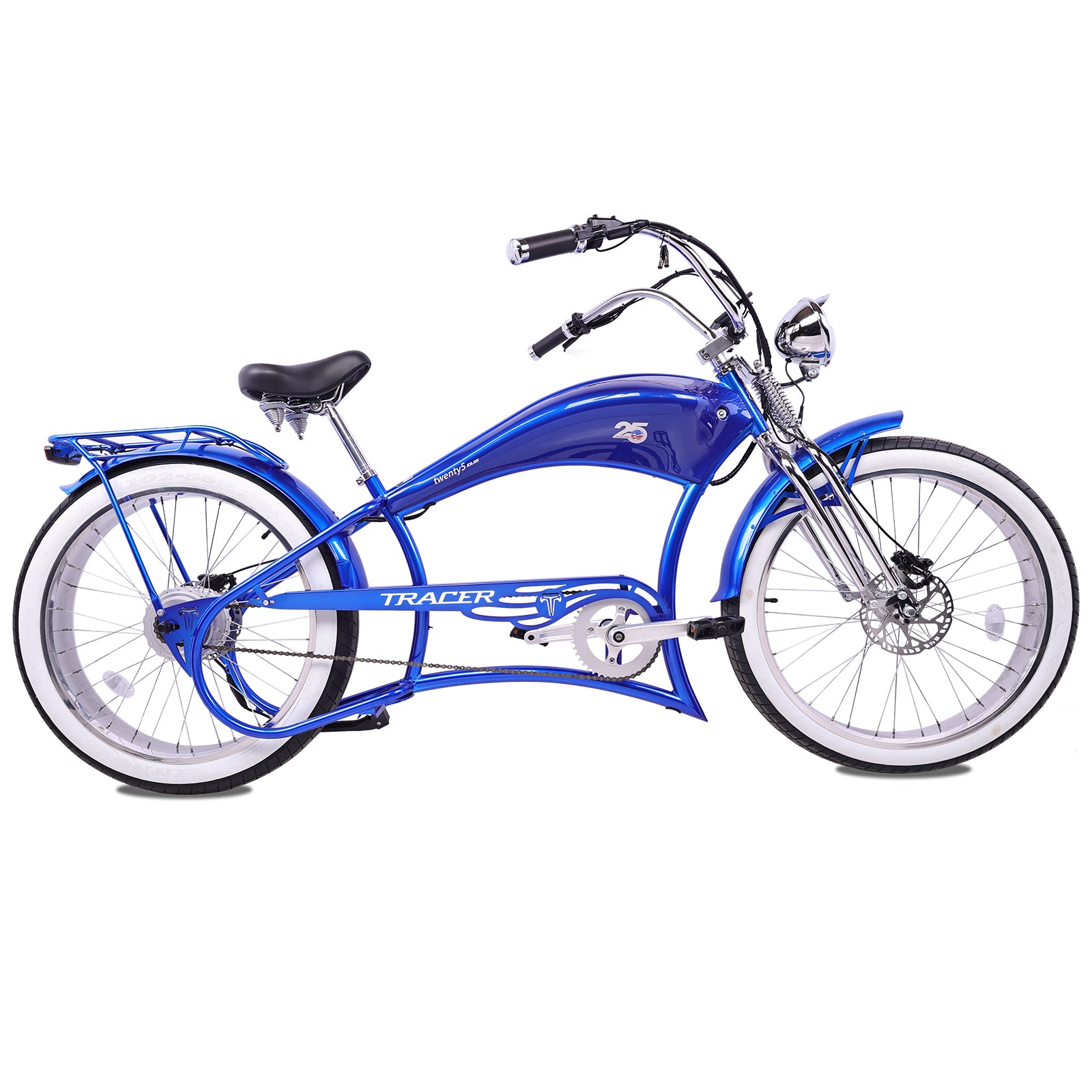Tracer Twenty5 800w Stretch Cruiser Electric Bicycle - Chico USA, Inc.
