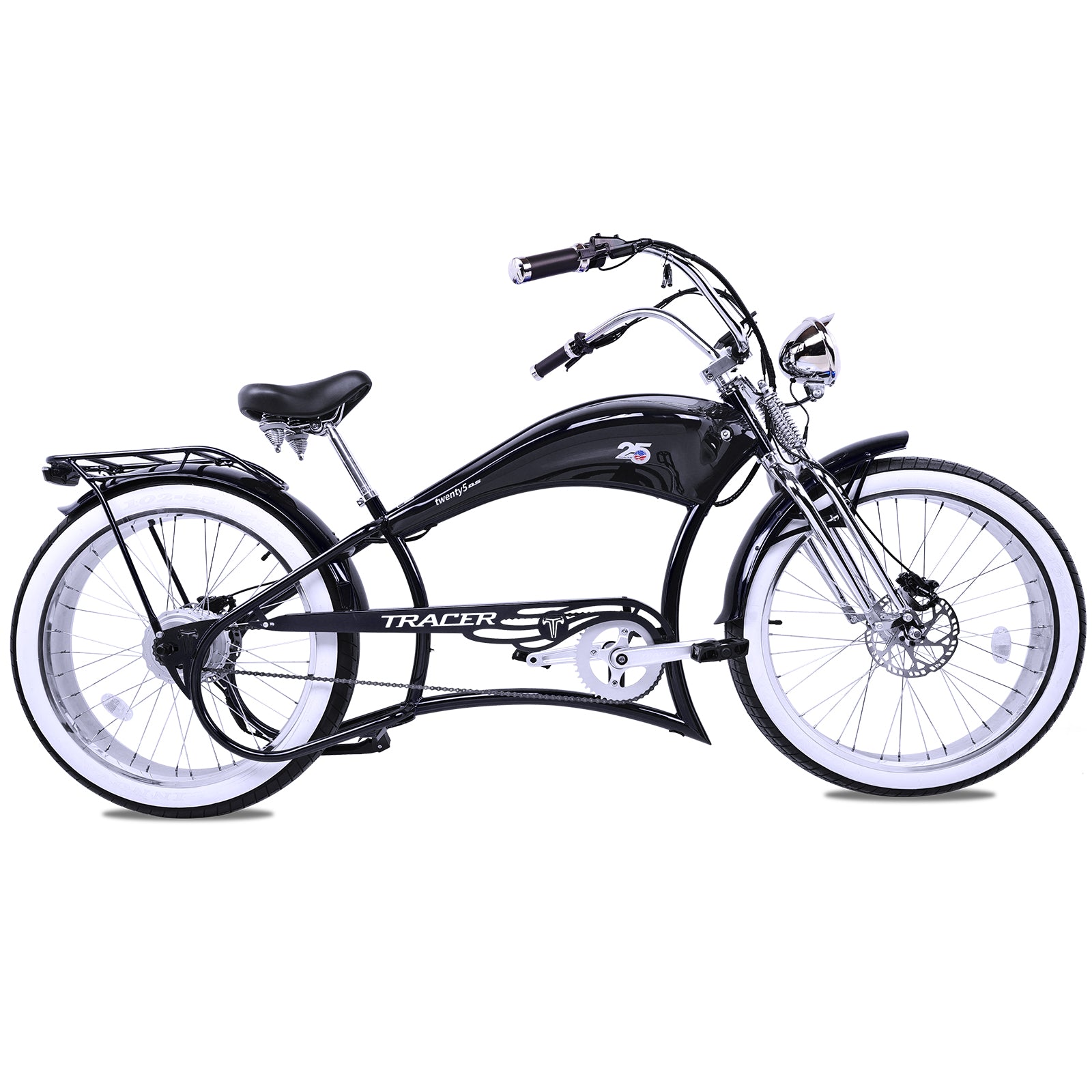 Tracer Twenty5 800w Stretch Cruiser Electric Bicycle - Chico USA, Inc.