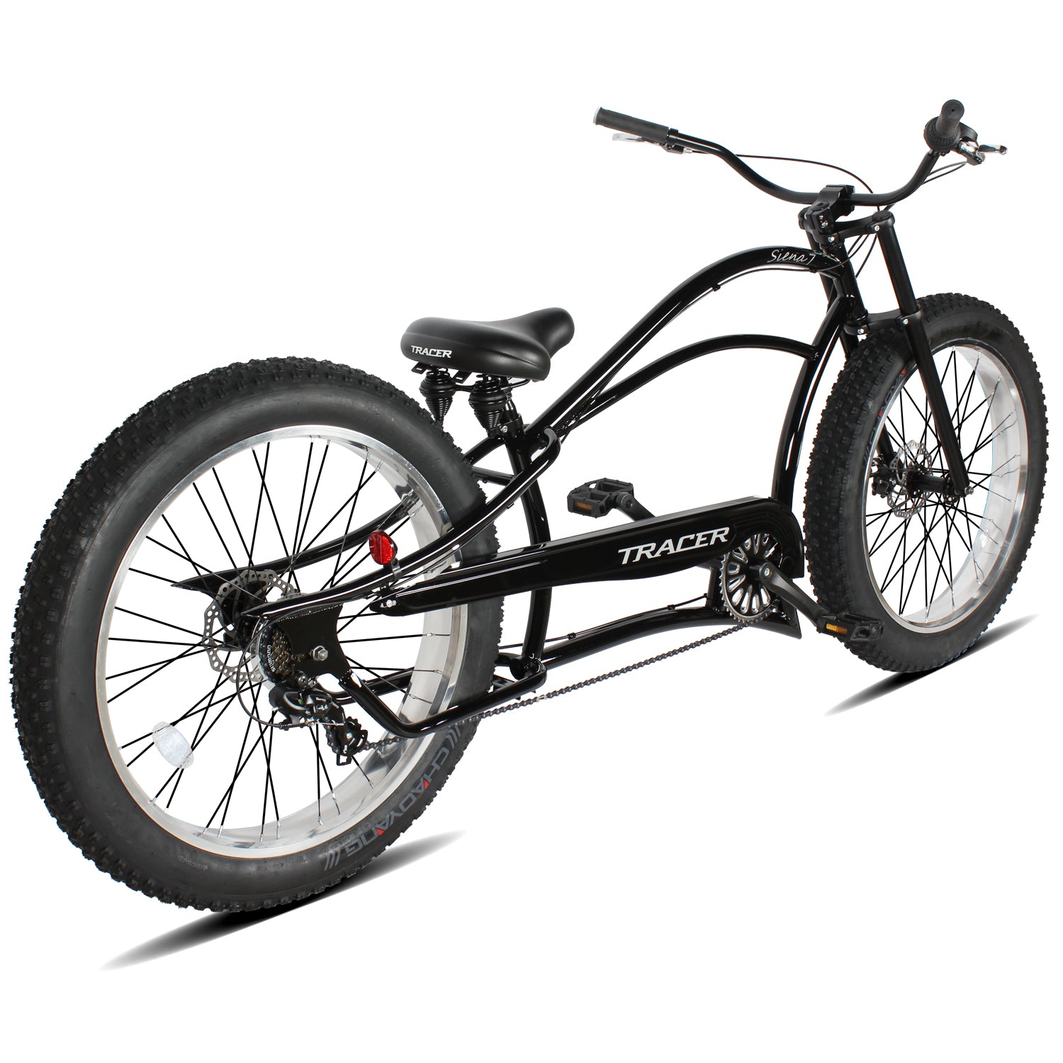 Tracer Siena 26-Inch Stretch Cruiser Bike with Chopper Style