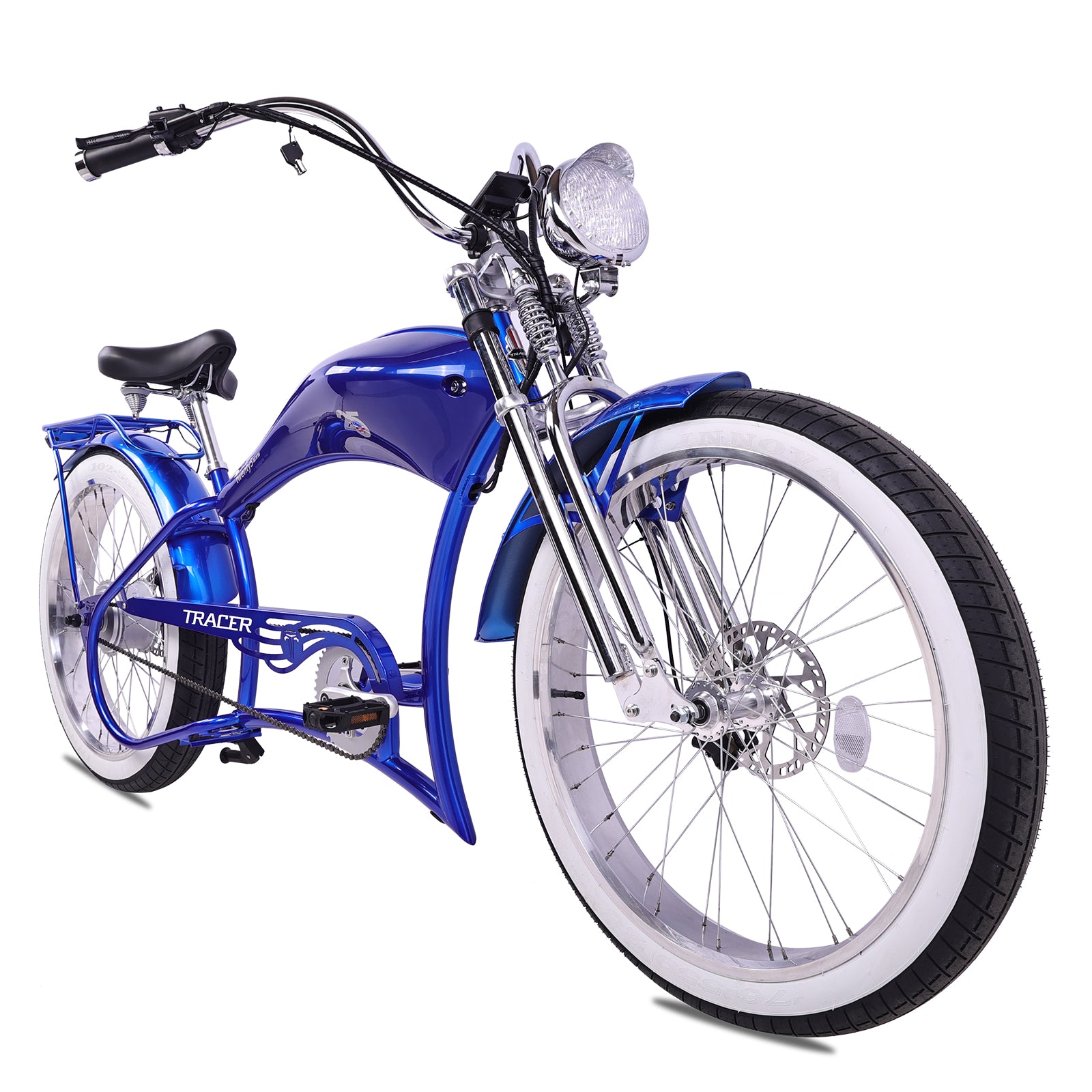 Tracer Twenty5 800w Stretch Cruiser Electric Bicycle - Chico USA, Inc.