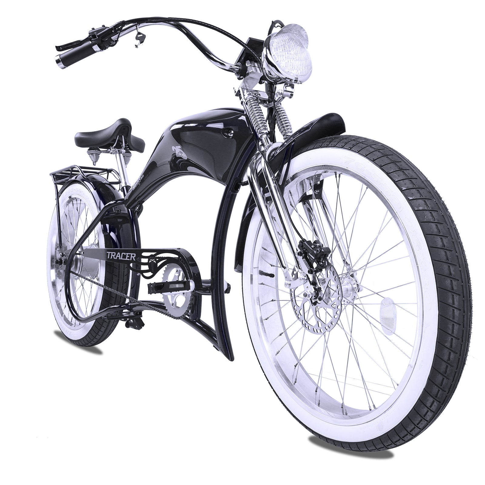 Tracer Twenty5 800w Stretch Cruiser Electric Bicycle - Chico USA, Inc.