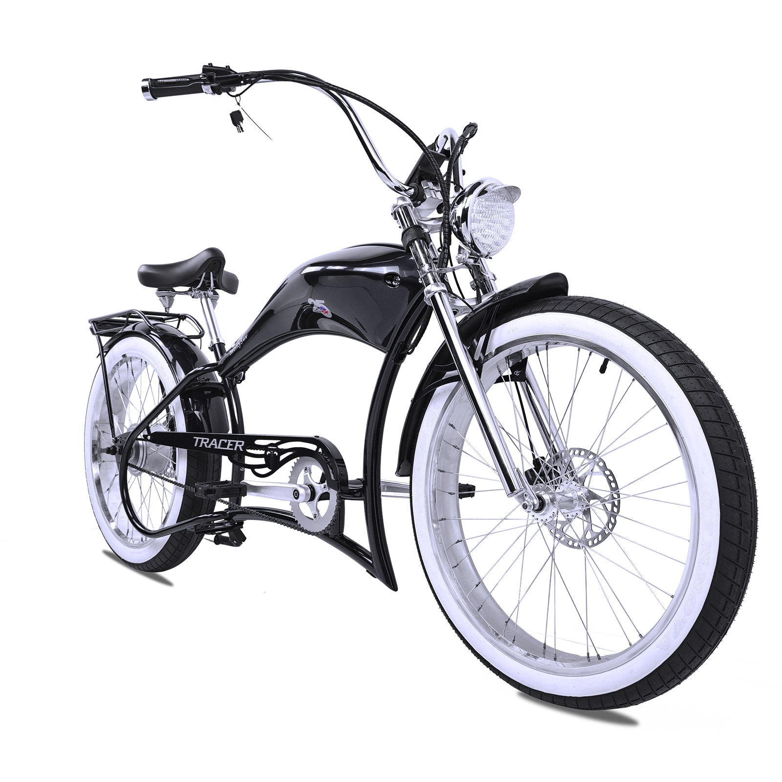 Tracer Twenty5 800w Stretch Cruiser Electric Bicycle - Chico USA, Inc.