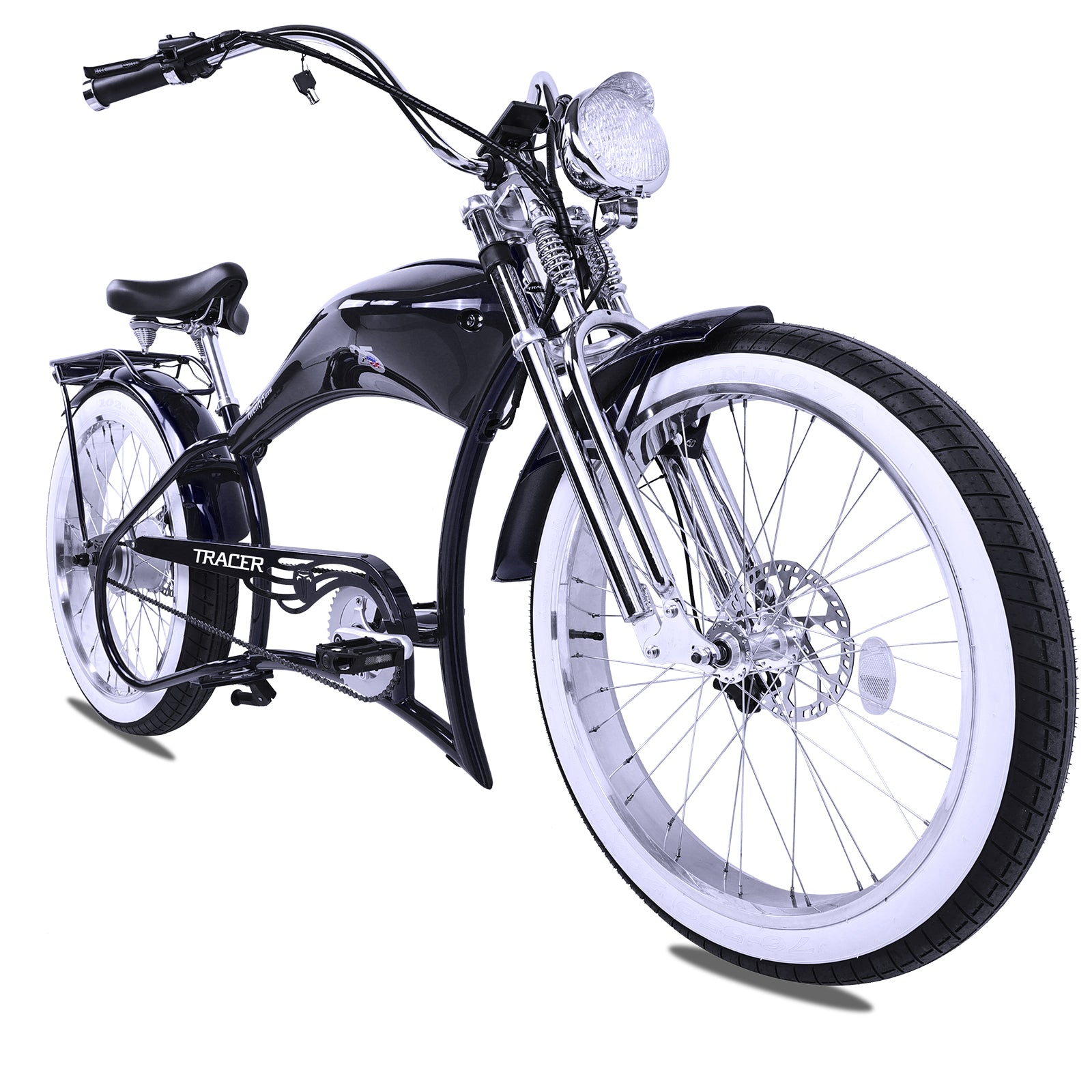 Tracer Twenty5 800w Stretch Cruiser Electric Bicycle - Chico USA, Inc.
