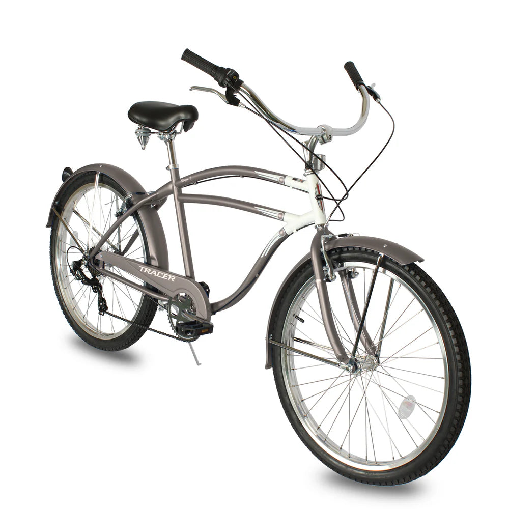 Tracer Bikes | Tracer Napa Cruiser Bike 7-Speed with Comfort Saddle and Steel Fenders | Chico USA, Inc.