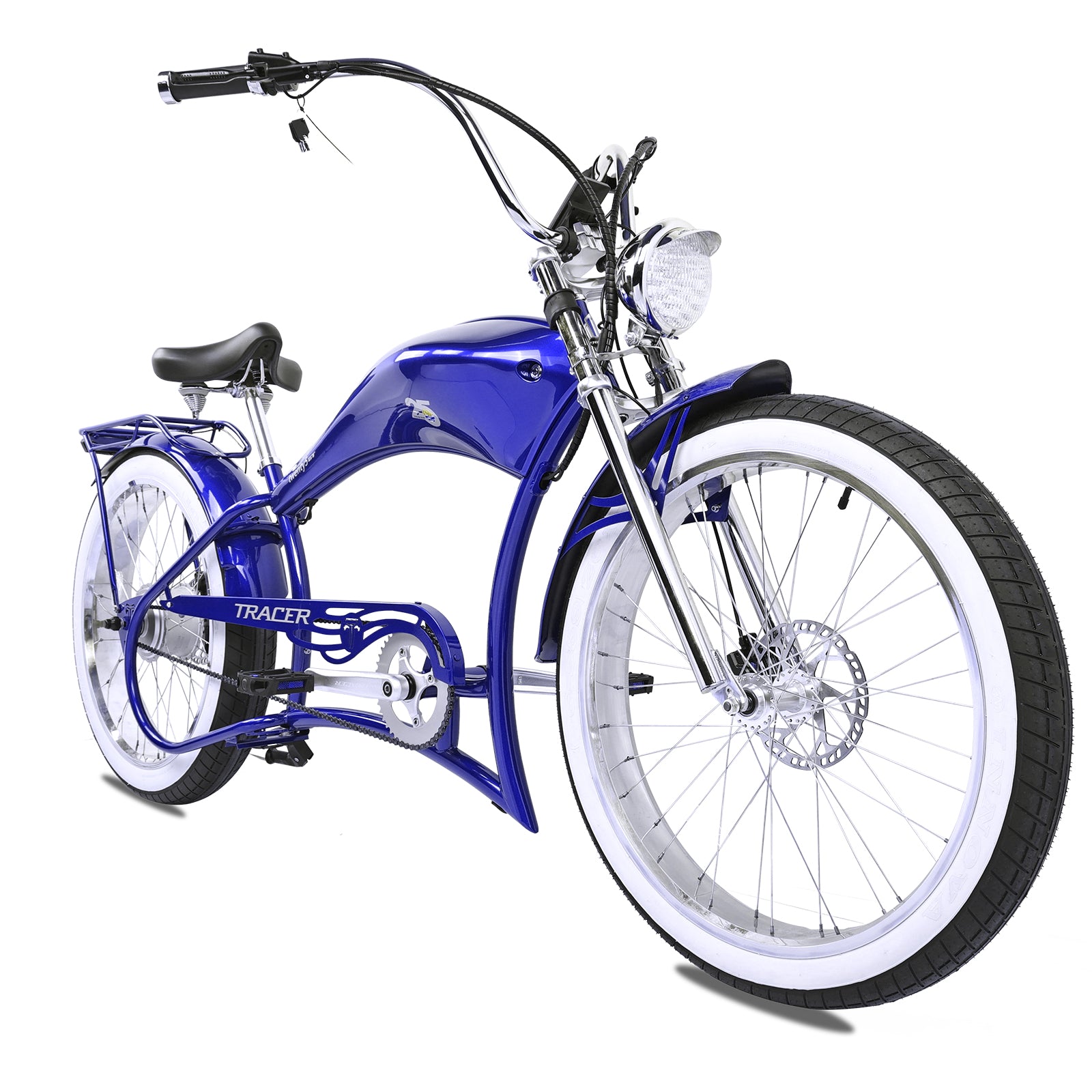 Tracer Twenty5 800w Stretch Cruiser Electric Bicycle - Chico USA, Inc.