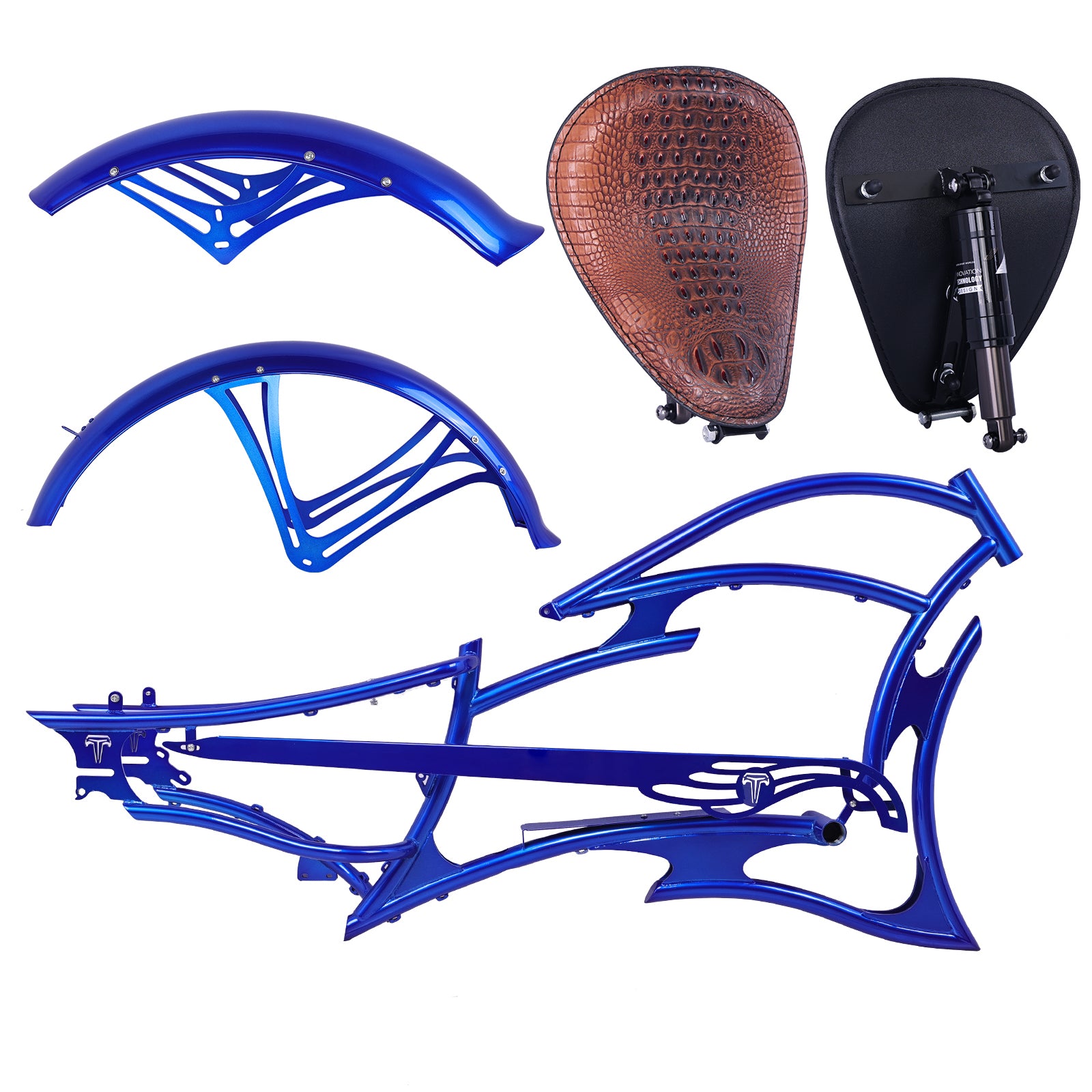 FM-RAPTOR 26" Stretch Chopper for 7-speed 26’"x3.0, 4.0 Ebike Frame - Chico USA, Inc.
