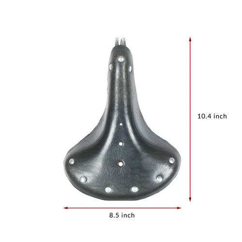 Tracer Bikes | Tracer SD-XDR5888-CP/BK Vintage Classic Genuine Leather Bike Saddle, Black/Chrome, Coil Spring Base |  Chico USA, Inc.