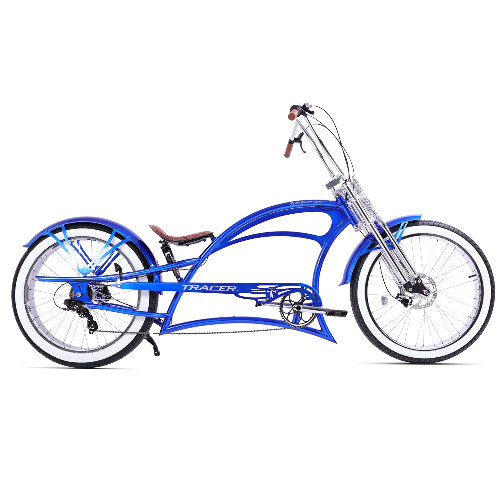 Scorpion GTS 7Speed Stretch Chopper Cruiser Bike