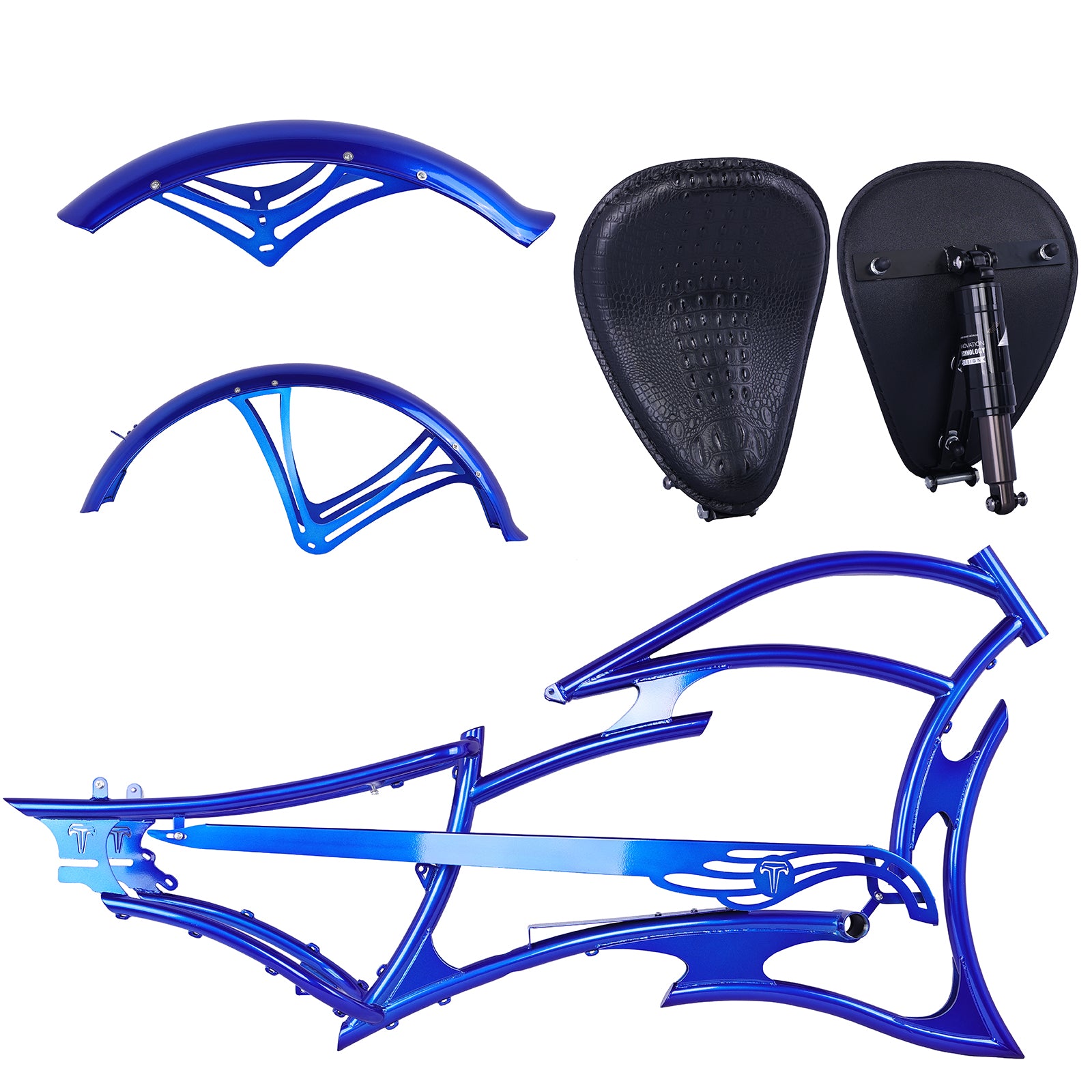 FM-RAPTOR 26" Stretch Chopper for 7-speed 26’"x3.0, 4.0 Ebike Frame - Chico USA, Inc.