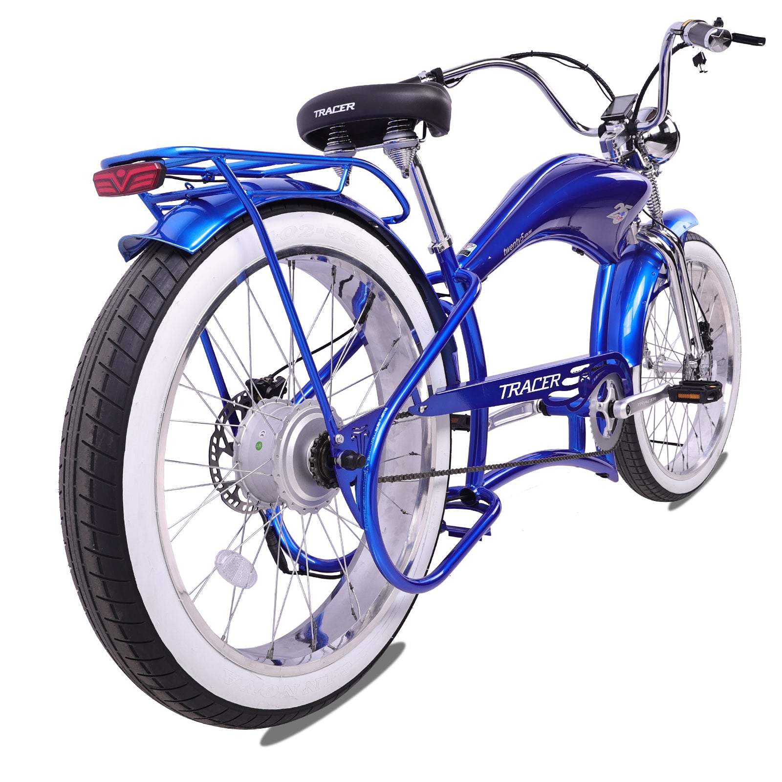 Tracer Twenty5 800w Stretch Cruiser Electric Bicycle - Chico USA, Inc.