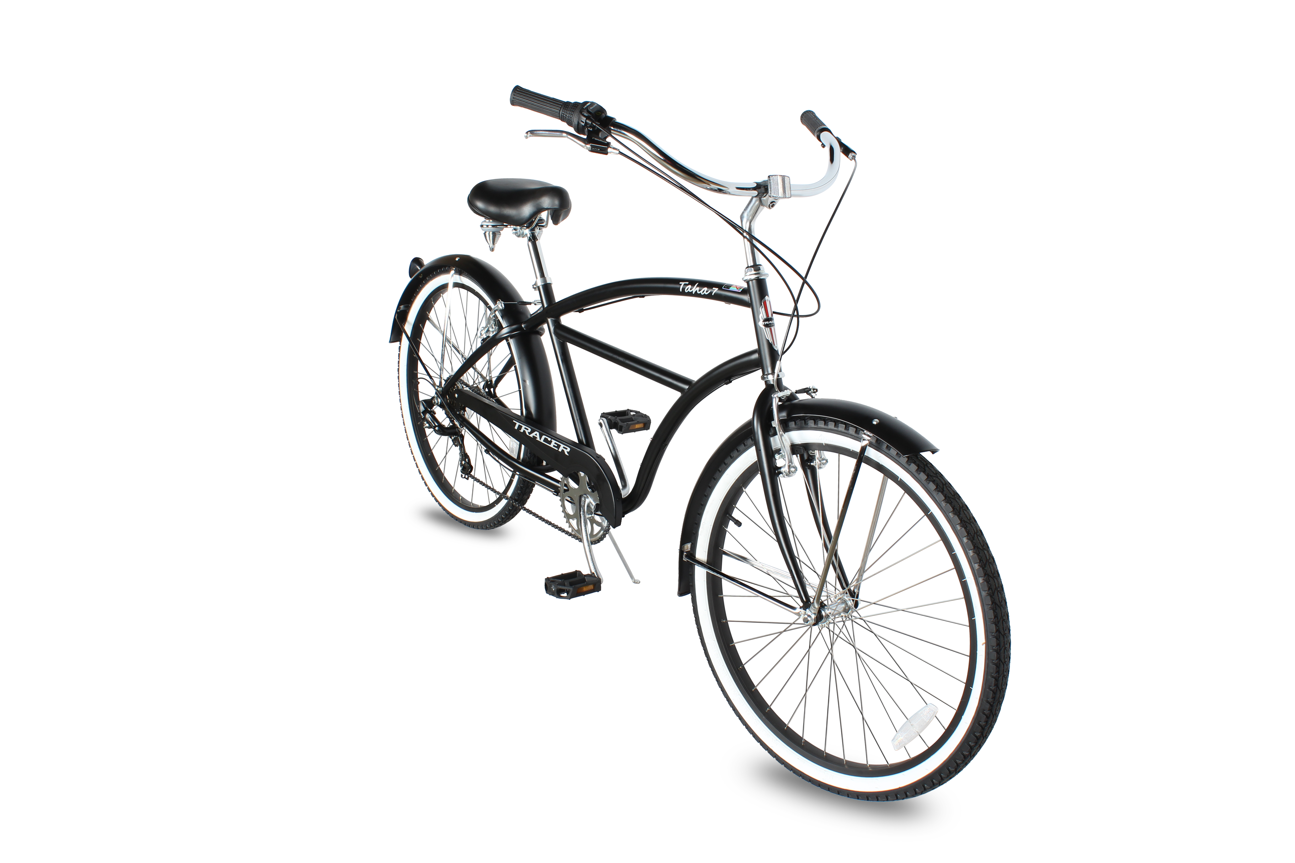 Tracer TAHA 26" Men's Beach Cruiser with Shimano 7-Speed, V-Brake, Alloy Rims - Chico USA, Inc.