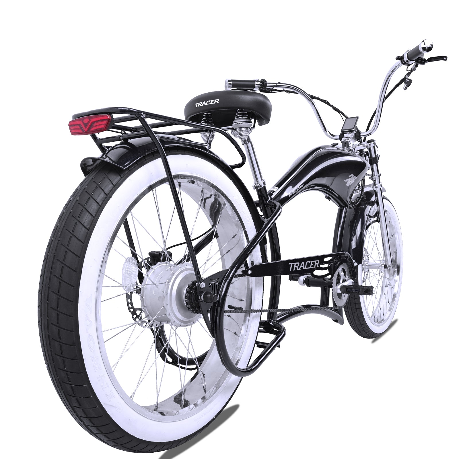 Tracer Twenty5 800w Stretch Cruiser Electric Bicycle - Chico USA, Inc.