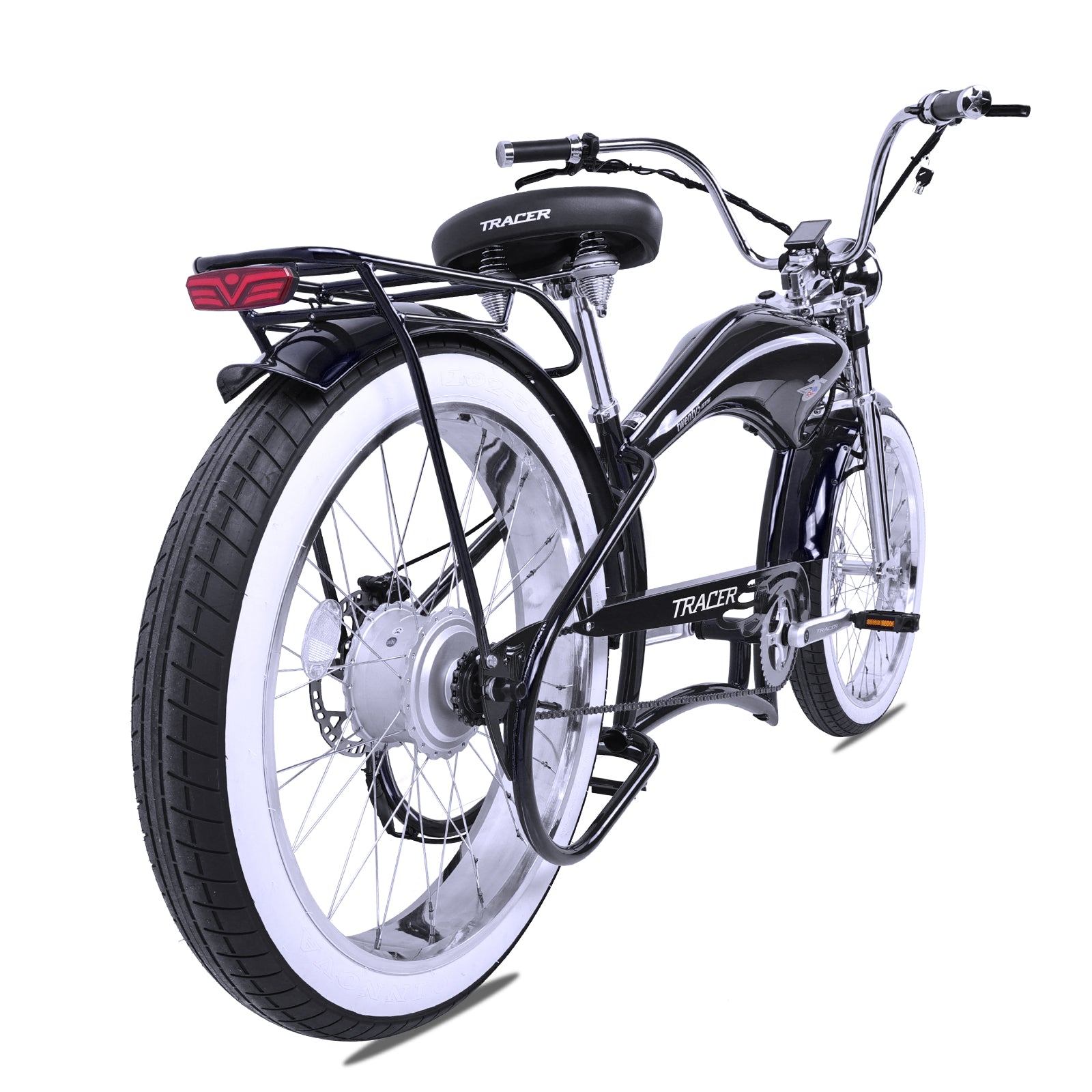 Tracer Twenty5 800w Stretch Cruiser Electric Bicycle - Chico USA, Inc.