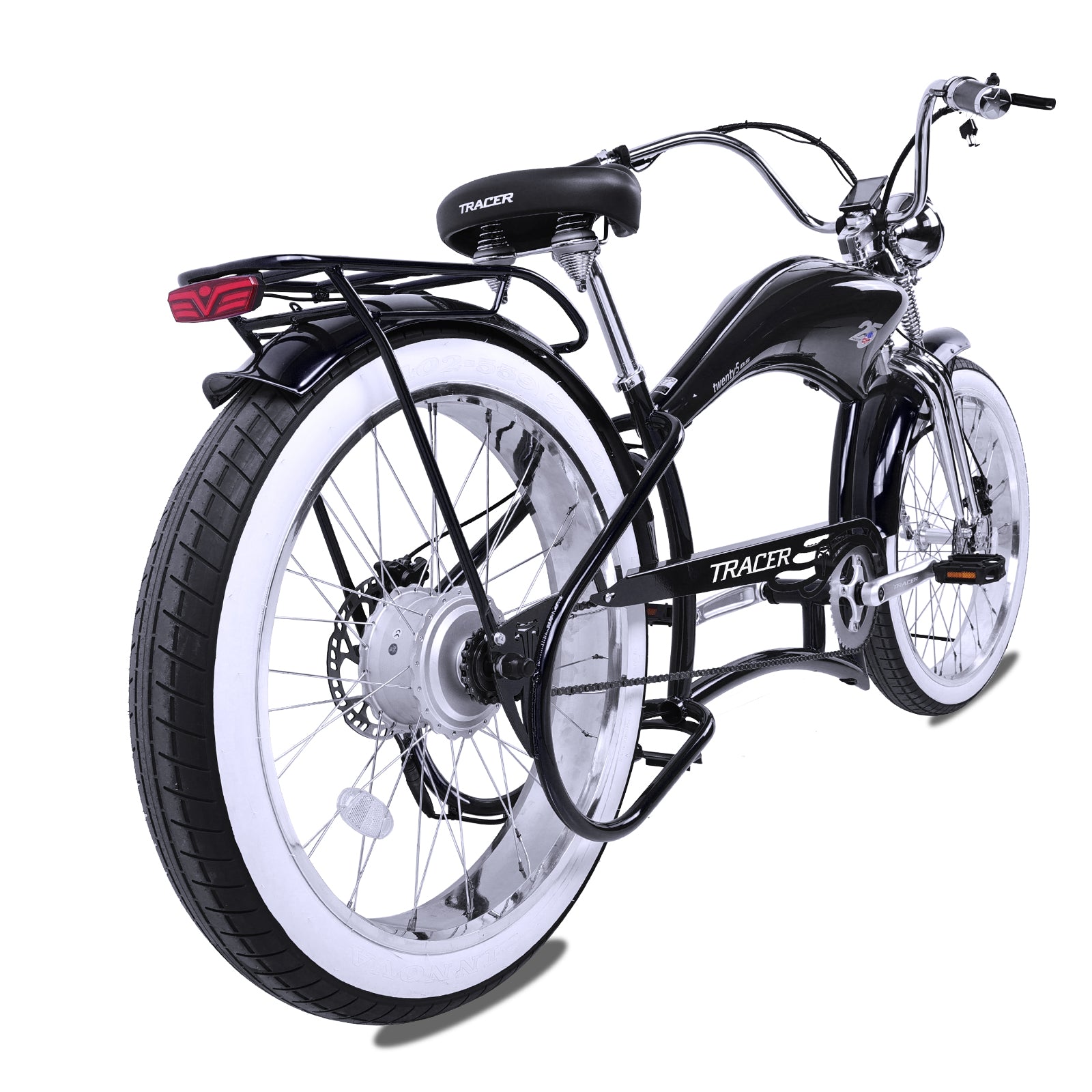 Tracer Twenty5 800w Stretch Cruiser Electric Bicycle - Chico USA, Inc.