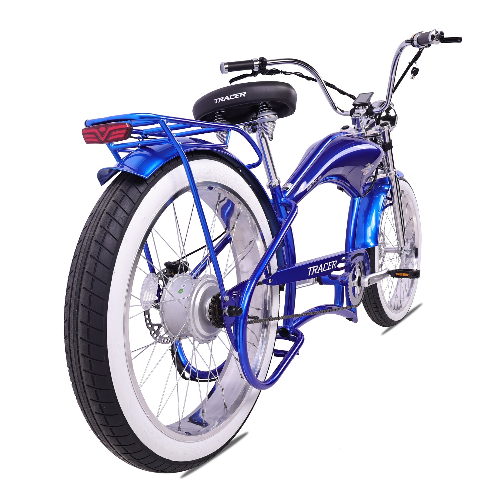 Tracer Twenty5 800w Stretch Cruiser Electric Bicycle - Chico USA, Inc.