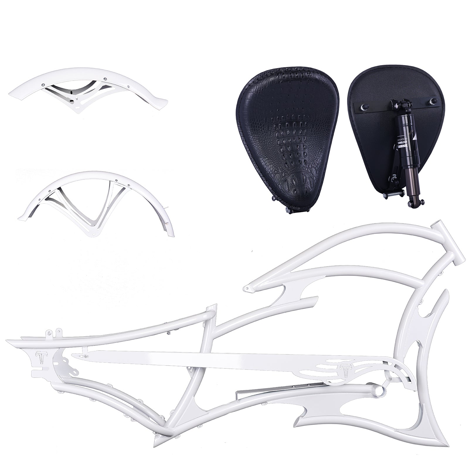 FM-RAPTOR 26" Stretch Chopper for 7-speed 26’"x3.0, 4.0 Ebike Frame - Chico USA, Inc.