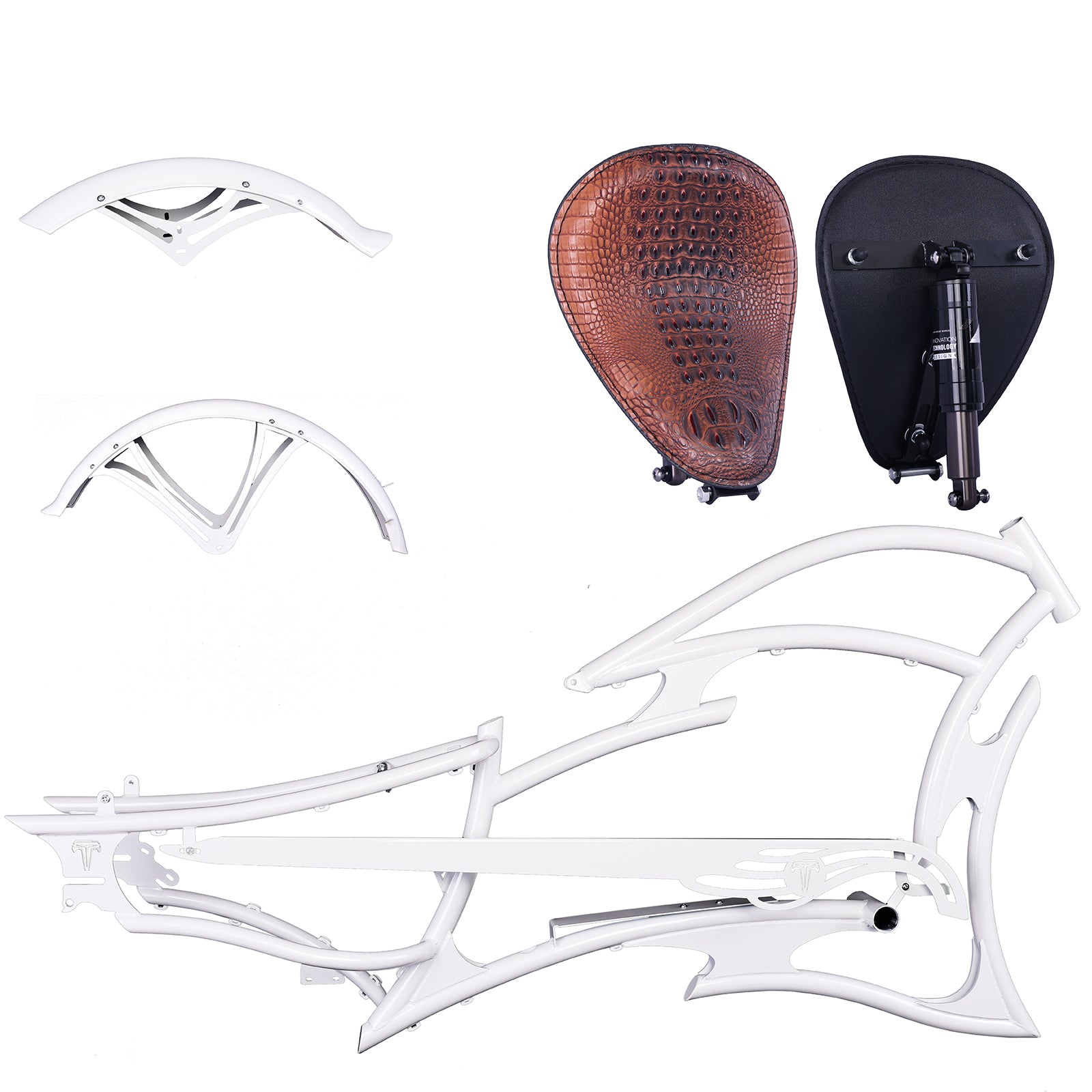 FM-RAPTOR 26" Stretch Chopper for 7-speed 26’"x3.0, 4.0 Ebike Frame - Chico USA, Inc.