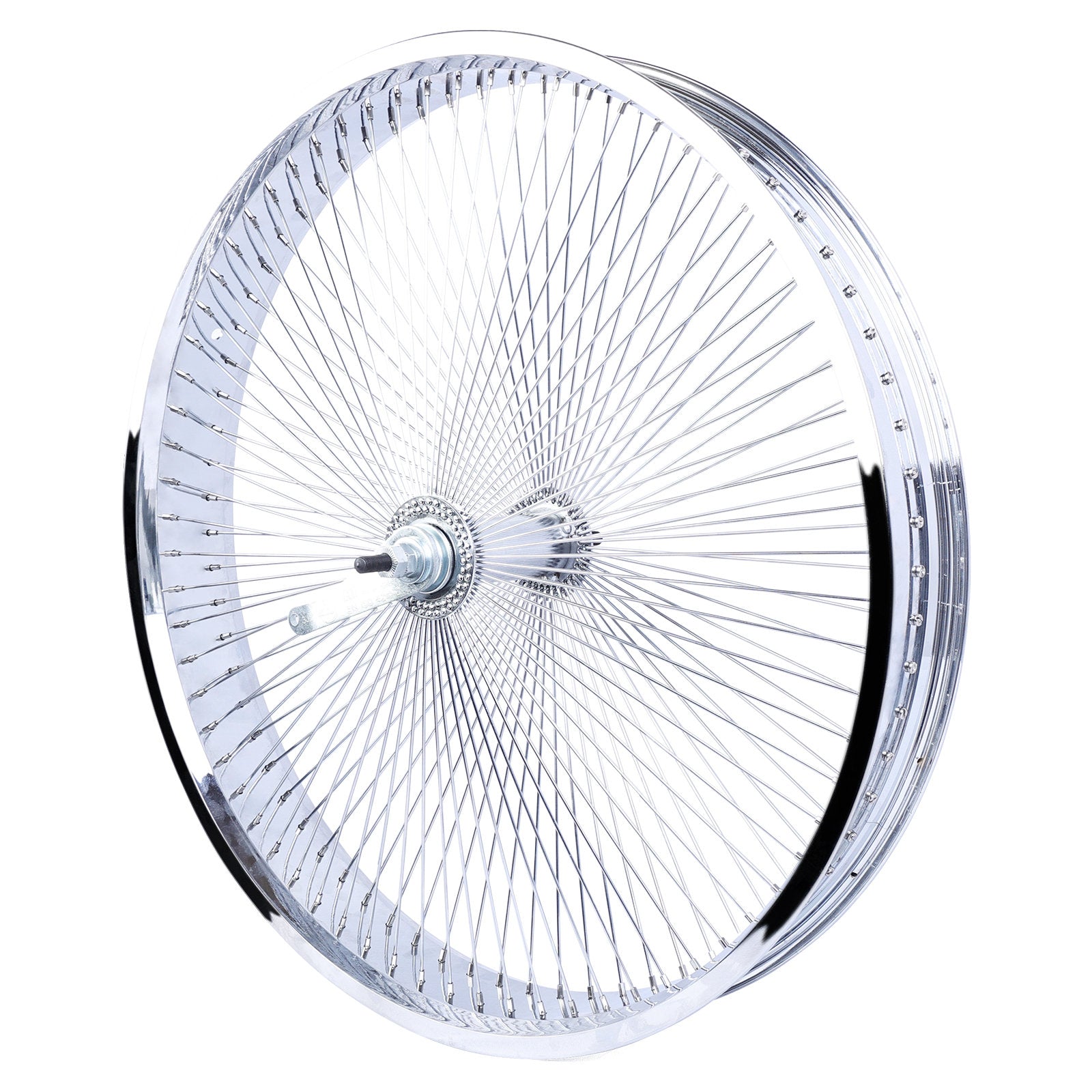 Chico WH-TH7526140C-CP Lowrider 26"*3" Coaster Brake Alloy Chrome Fat Rims Wheel Set - Chico USA, Inc.