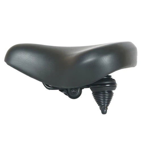 Tracer Bikes | Tracer SD-KS-9086BK Cruiser Saddle with Coil Spring Base, Leather Black |  Chico USA, Inc.