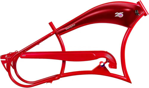 Tracer Bikes | Tracer FM-Twenty5 26" Stretch Cruiser Steel E-Bike Frame with Chain Guard for 26"x3.0, 4.0 Tires |  Chico USA, Inc.