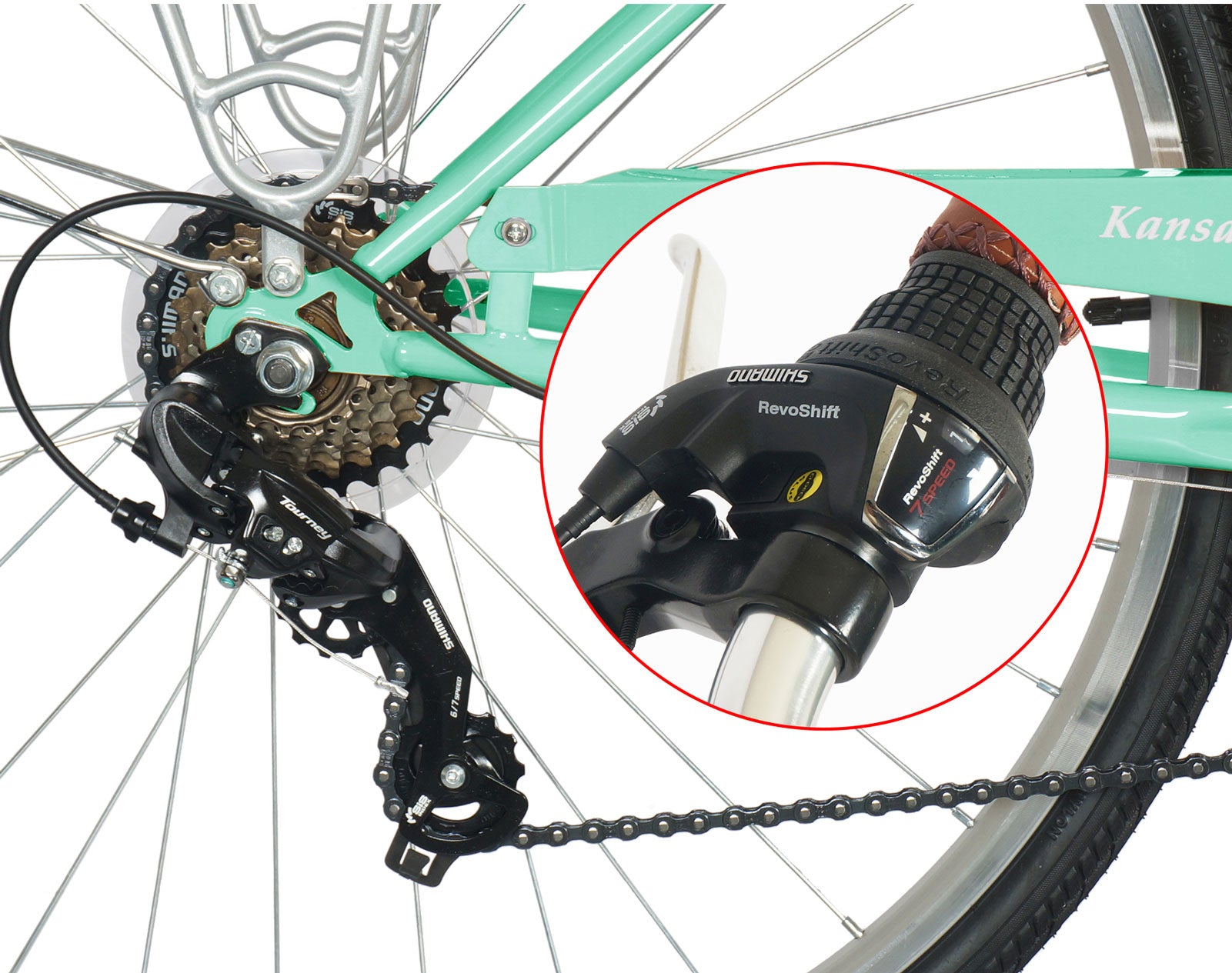 Micargi Kansas 7-Speed Vintage City Cruiser Bike with Shimano Gears - Chico USA, Inc.