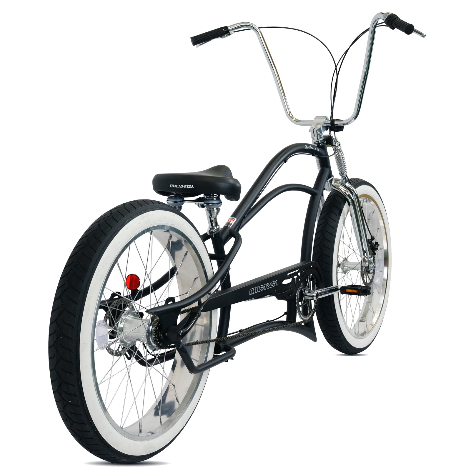 Tracer Bikes | Micargi Boston 3i DS Stretch Cruiser Bicycle, 26" Chopper Frame, 3-Speed Internal Hub | Chico USA, Inc.