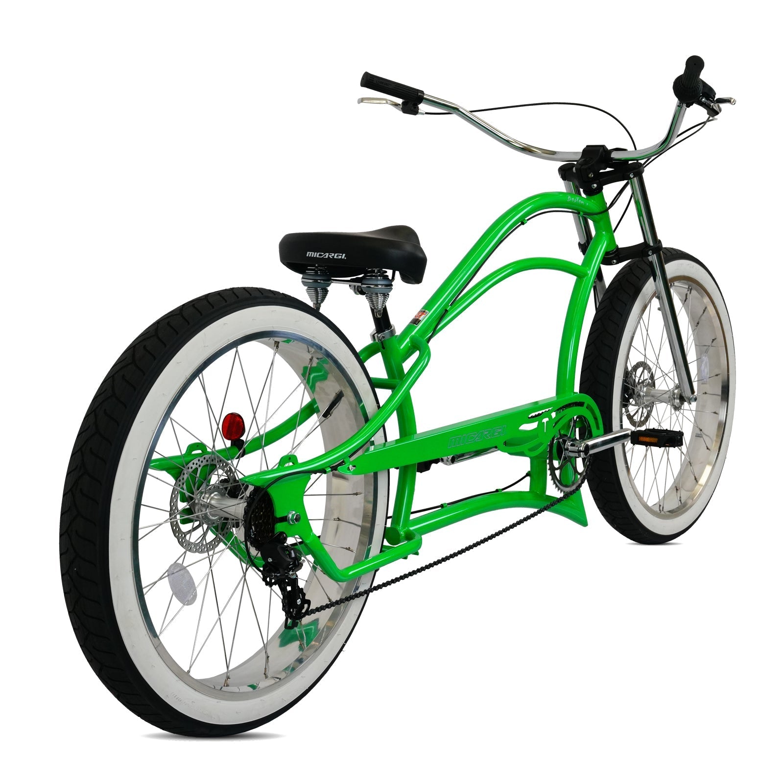 Tracer Bikes | Micargi Boston 7 Stretch Beach Cruiser Bike, 7-Speed, 26" Steel Frame | Chico USA, Inc.