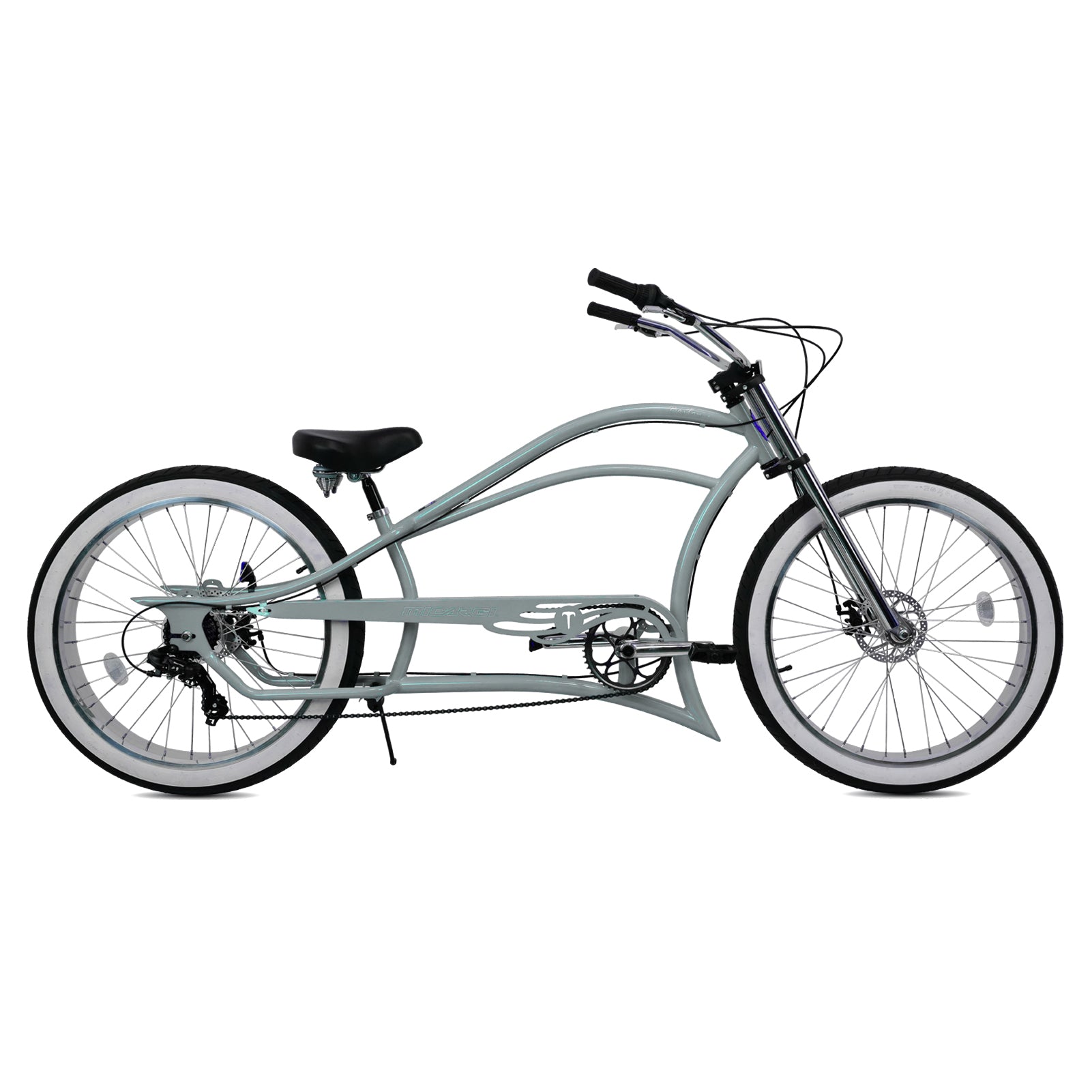 Tracer Bikes | Micargi Boston 7 Stretch Beach Cruiser Bike, 7-Speed, 26" Steel Frame | Chico USA, Inc.