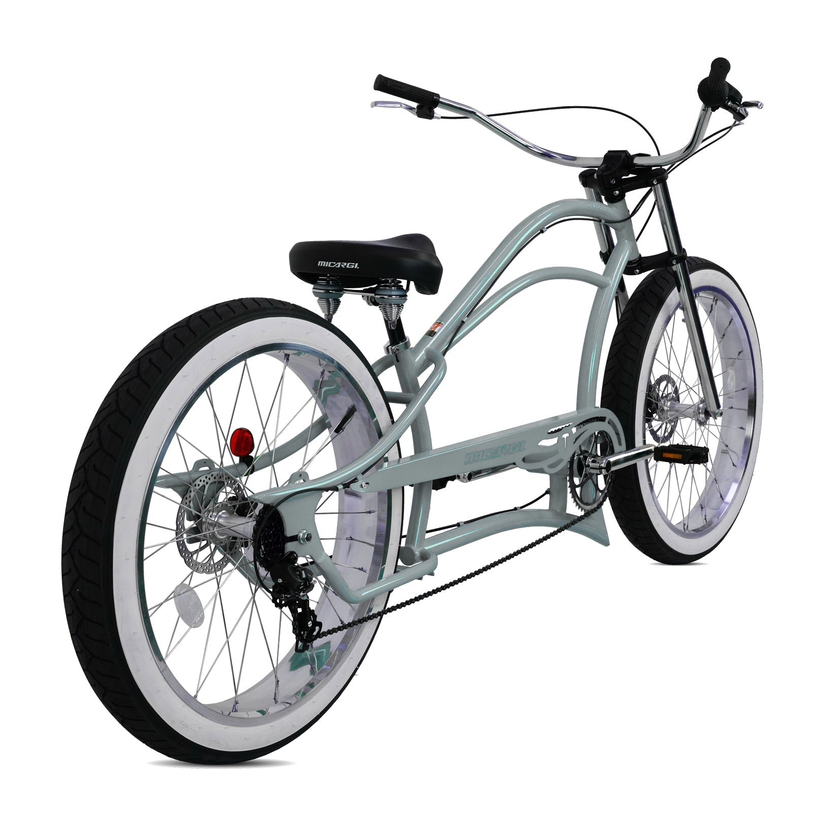 Tracer Bikes | Micargi Boston 7 Stretch Beach Cruiser Bike, 7-Speed, 26" Steel Frame | Chico USA, Inc.