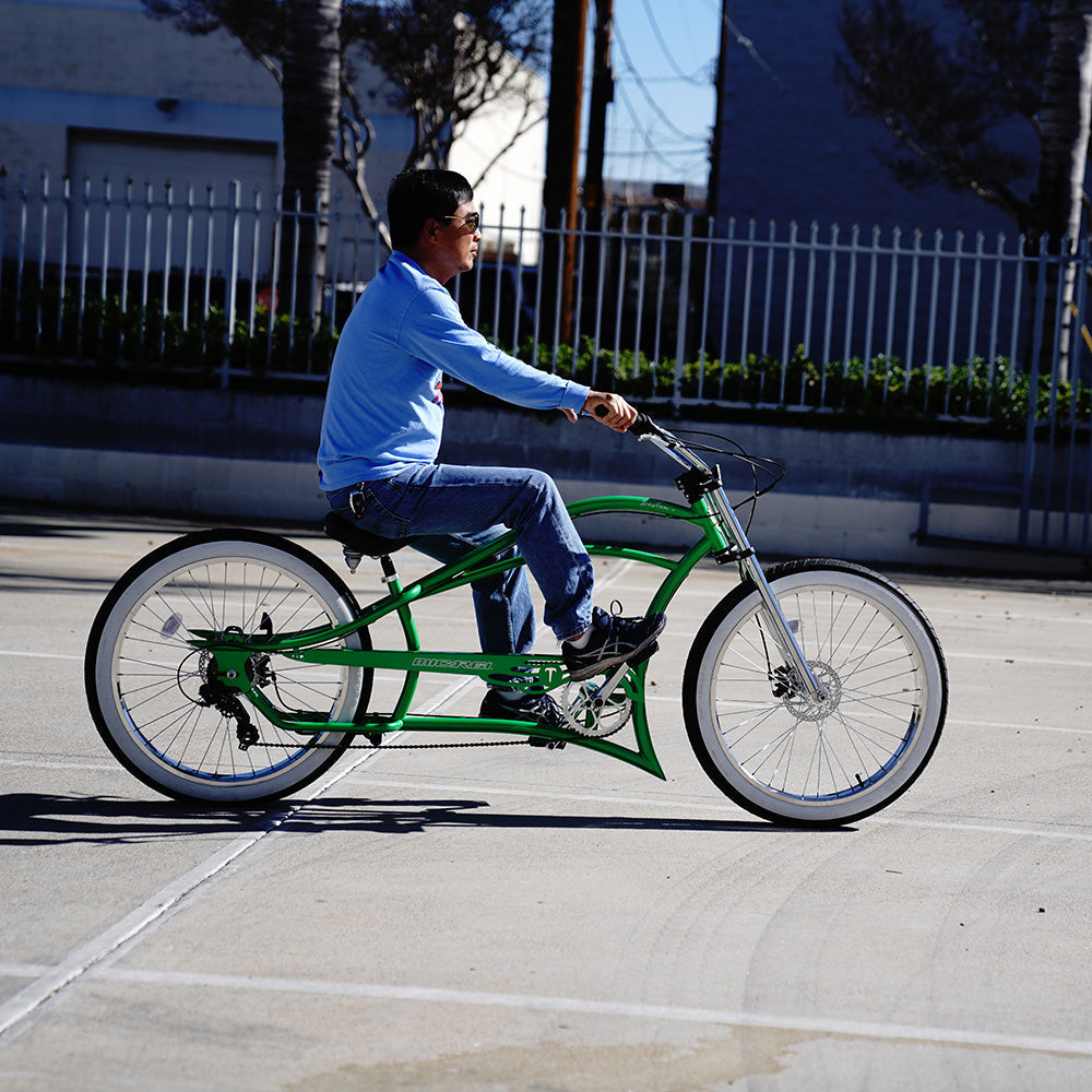 Tracer Bikes | Micargi Boston 7 Stretch Beach Cruiser Bike, 7-Speed, 26" Steel Frame | Chico USA, Inc.