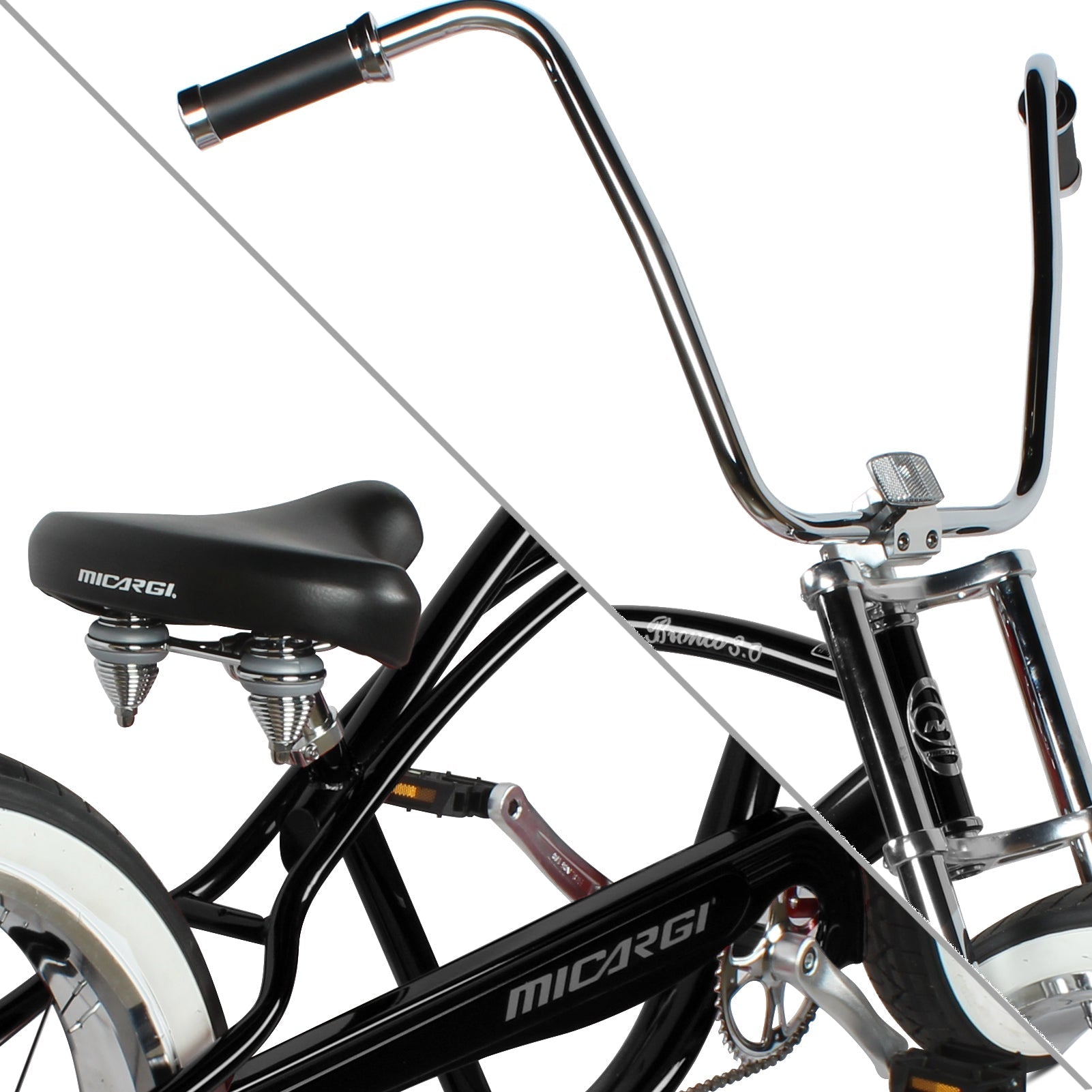 Tracer Bikes | Micargi Bronco 3.0 26" Cruise Beach Bike, Single-Speed, Hi-Ten Steel Frame | Chico USA, Inc.