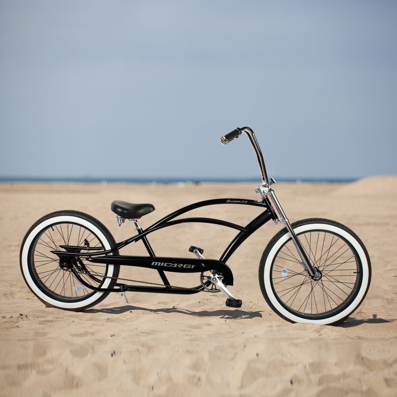 Tracer Bikes | Micargi Bronco 3.0 26" Cruise Beach Bike, Single-Speed, Hi-Ten Steel Frame | Chico USA, Inc.