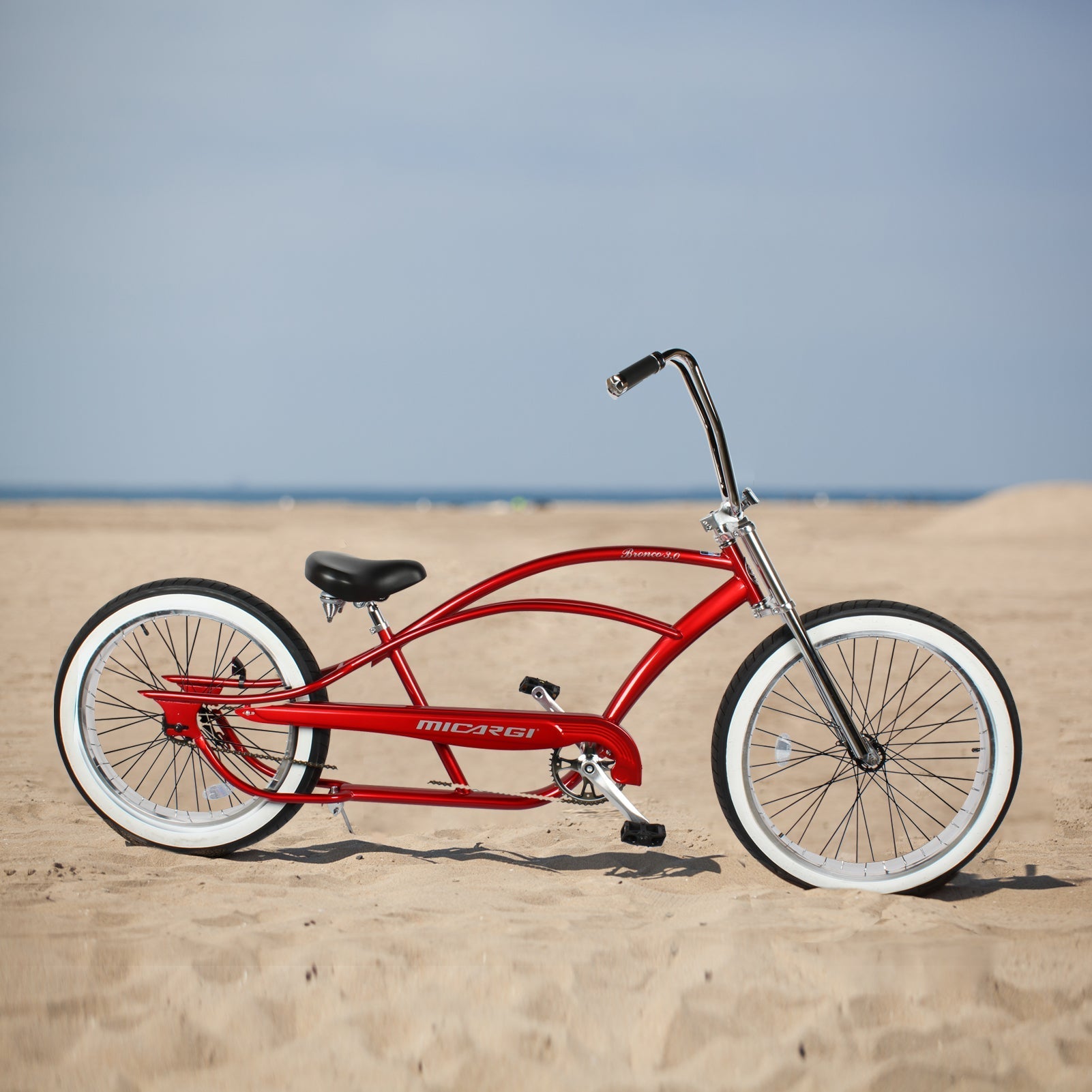 Tracer Bikes | Micargi Bronco 3.0 26" Cruise Beach Bike, Single-Speed, Hi-Ten Steel Frame | Chico USA, Inc.