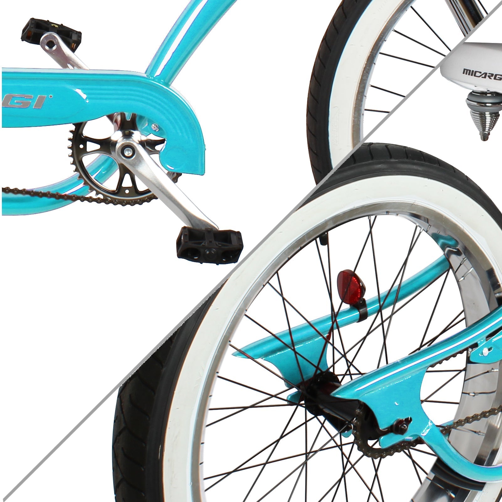 Tracer Bikes | Micargi Bronco 3.0 29'' Stretch Beach Cruiser Bike, Single Speed, Hi-Ten Steel Frame | Chico USA, Inc.