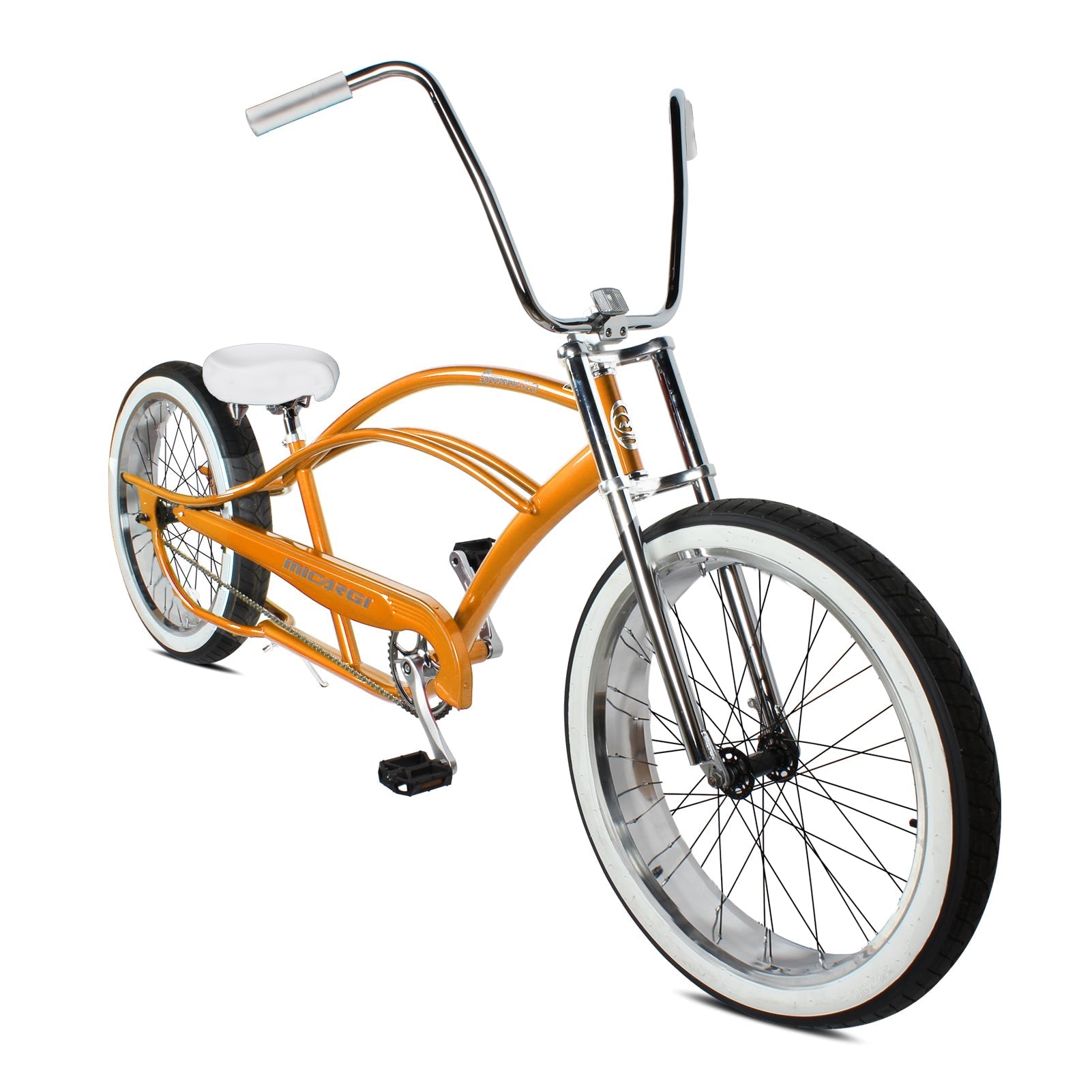 Tracer Bikes | Micargi Bronco 3.0 29'' Stretch Beach Cruiser Bike, Single Speed, Hi-Ten Steel Frame | Chico USA, Inc.