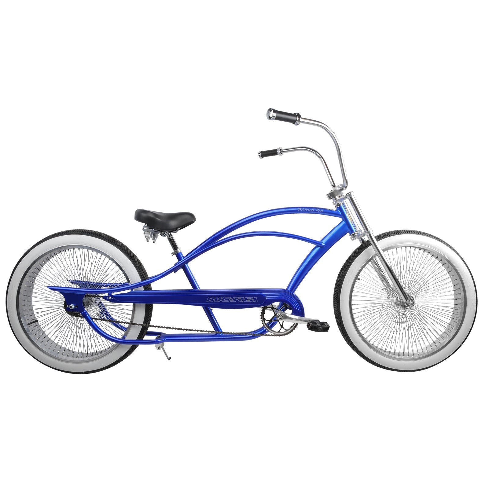 Tracer Bikes | Micargi Bronco Pro 26" Stretch Cruiser Bike, Hi-Ten Steel Frame, Single Speed | Chico USA, Inc.