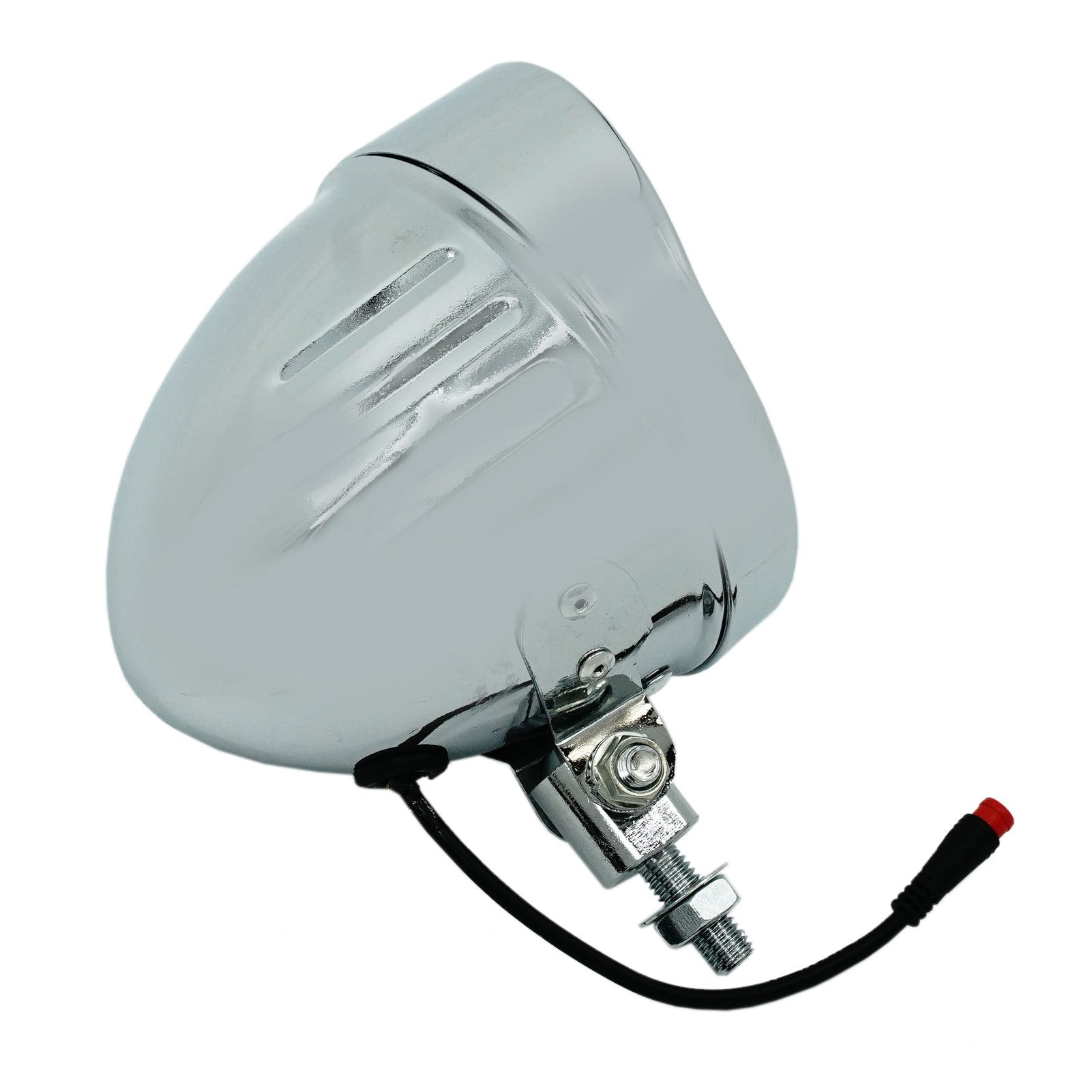 Tracer Bikes | Micargi Classical Chrome Vintage LED Bike Headlight, 12V-48V | Chico USA, Inc.