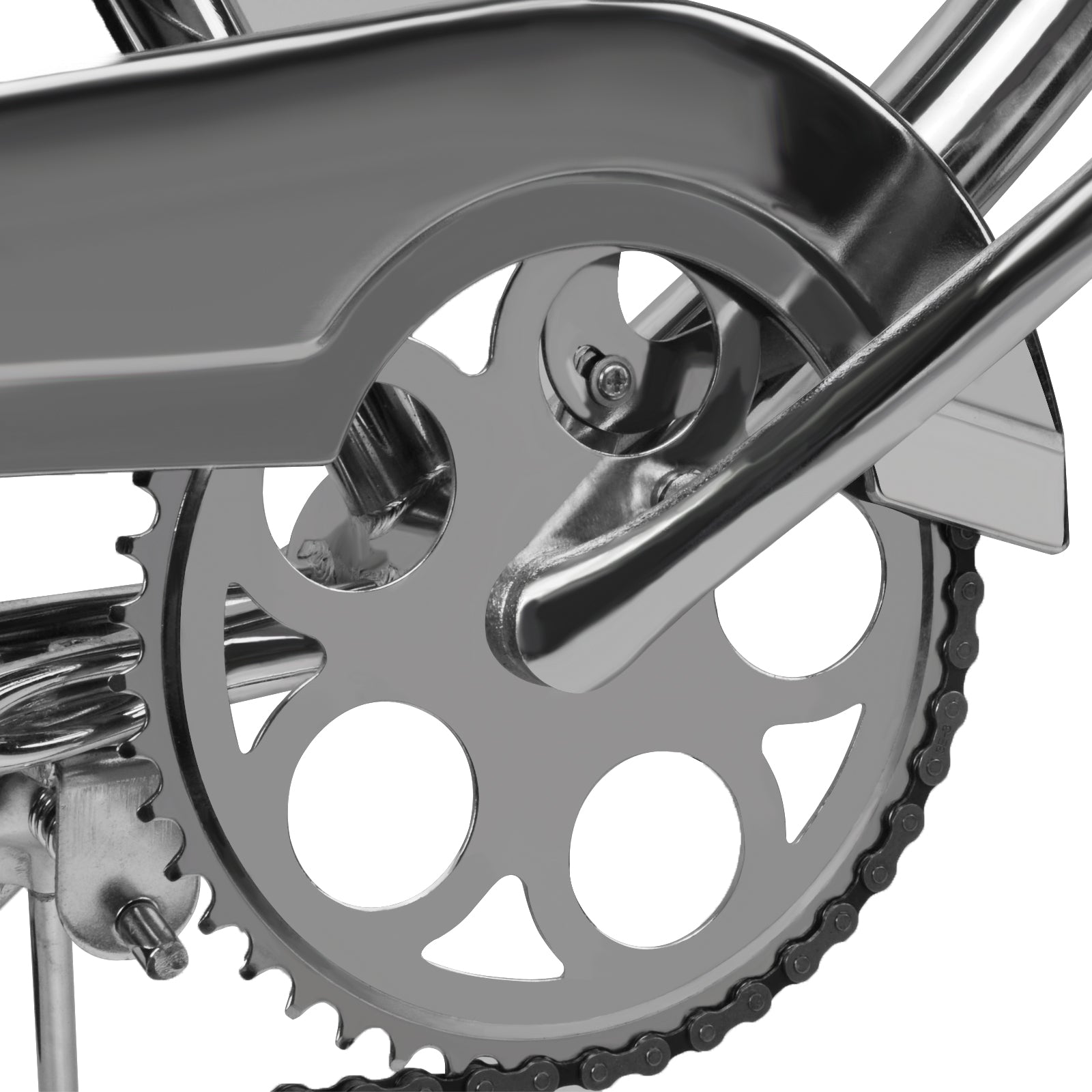 Tracer Bikes | Micargi Cougar GTS Beach Cruiser Bike, Limited Edition Chrome, 26" | Chico USA, Inc.