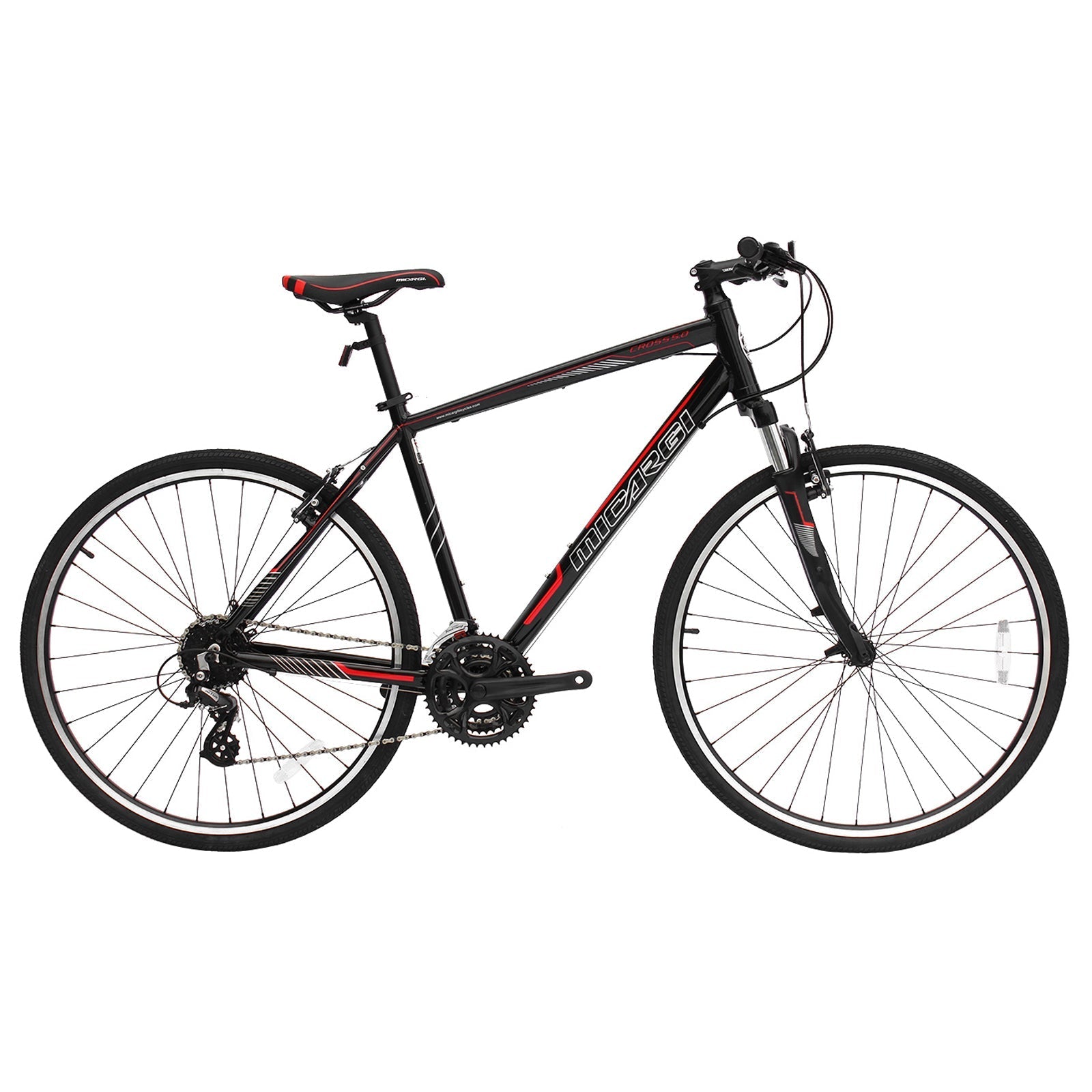 Tracer Bikes | Micargi Cross 5.0 700c Hybrid Road Bike, 24-Speed, Aluminum Frame |  Chico USA, Inc.