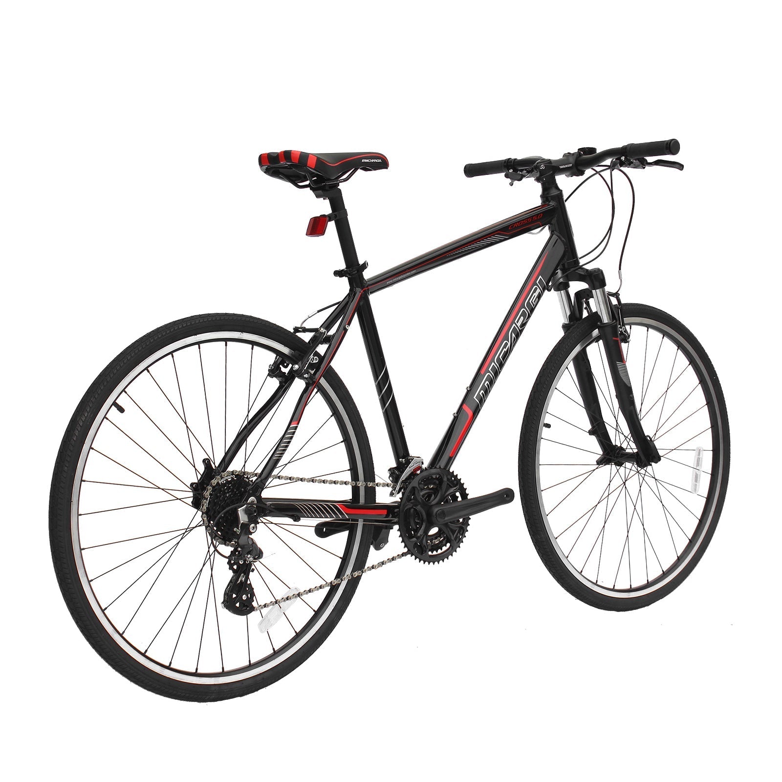 Tracer Bikes | Micargi Cross 5.0 700c Hybrid Road Bike, 24-Speed, Aluminum Frame |  Chico USA, Inc.
