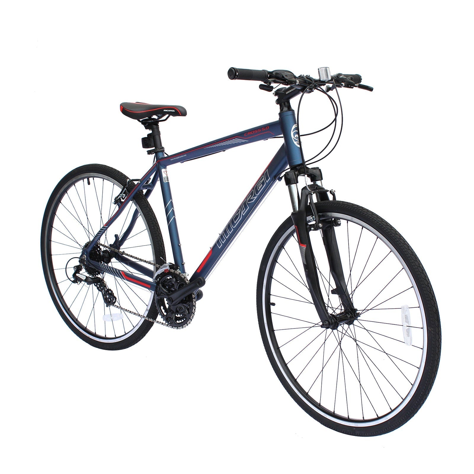 Tracer Bikes | Micargi Cross 5.0 700c Hybrid Road Bike, 24-Speed, Aluminum Frame |  Chico USA, Inc.