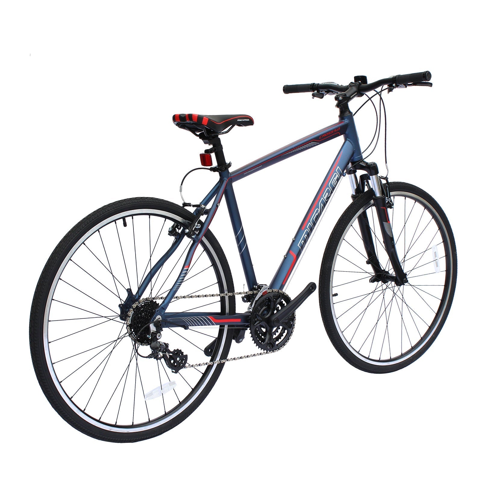 Tracer Bikes | Micargi Cross 5.0 700c Hybrid Road Bike, 24-Speed, Aluminum Frame |  Chico USA, Inc.
