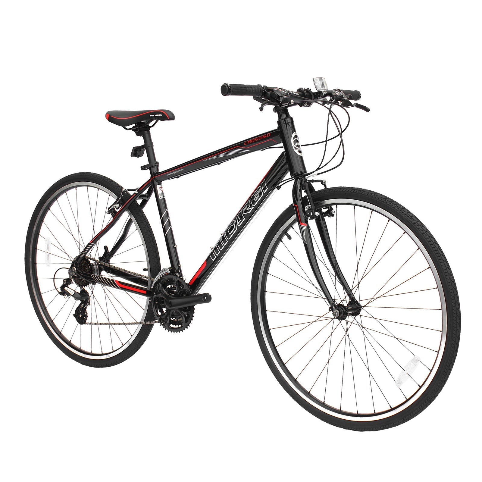 Tracer Bikes | Micargi Cross 5.0 700c Hybrid Road Bike, 24-Speed, Aluminum Frame |  Chico USA, Inc.