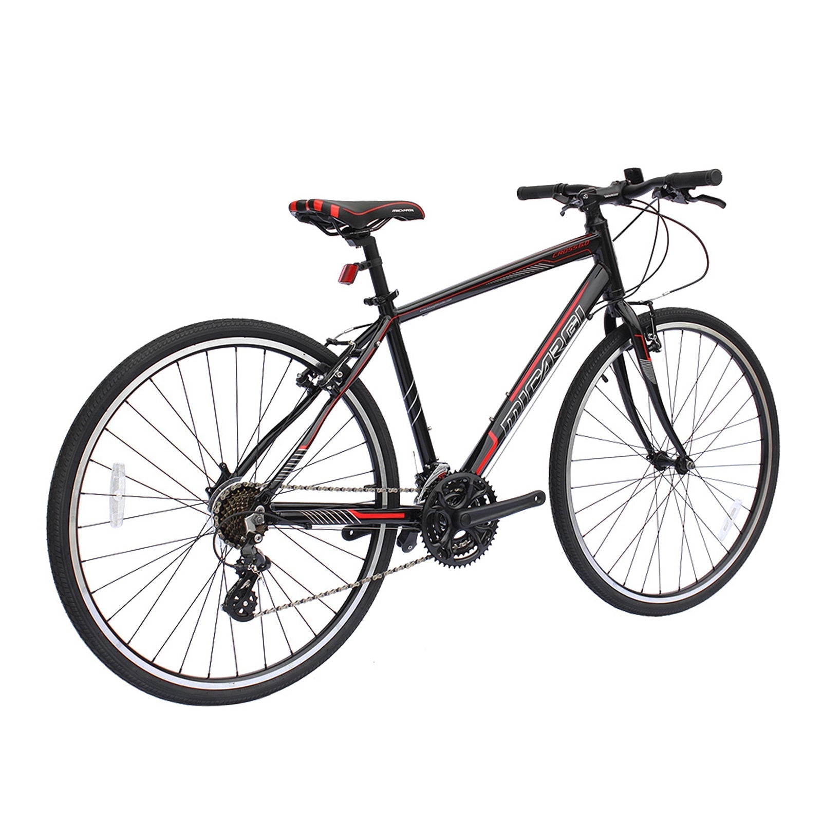 Tracer Bikes | Micargi Cross 5.0 700c Hybrid Road Bike, 24-Speed, Aluminum Frame |  Chico USA, Inc.