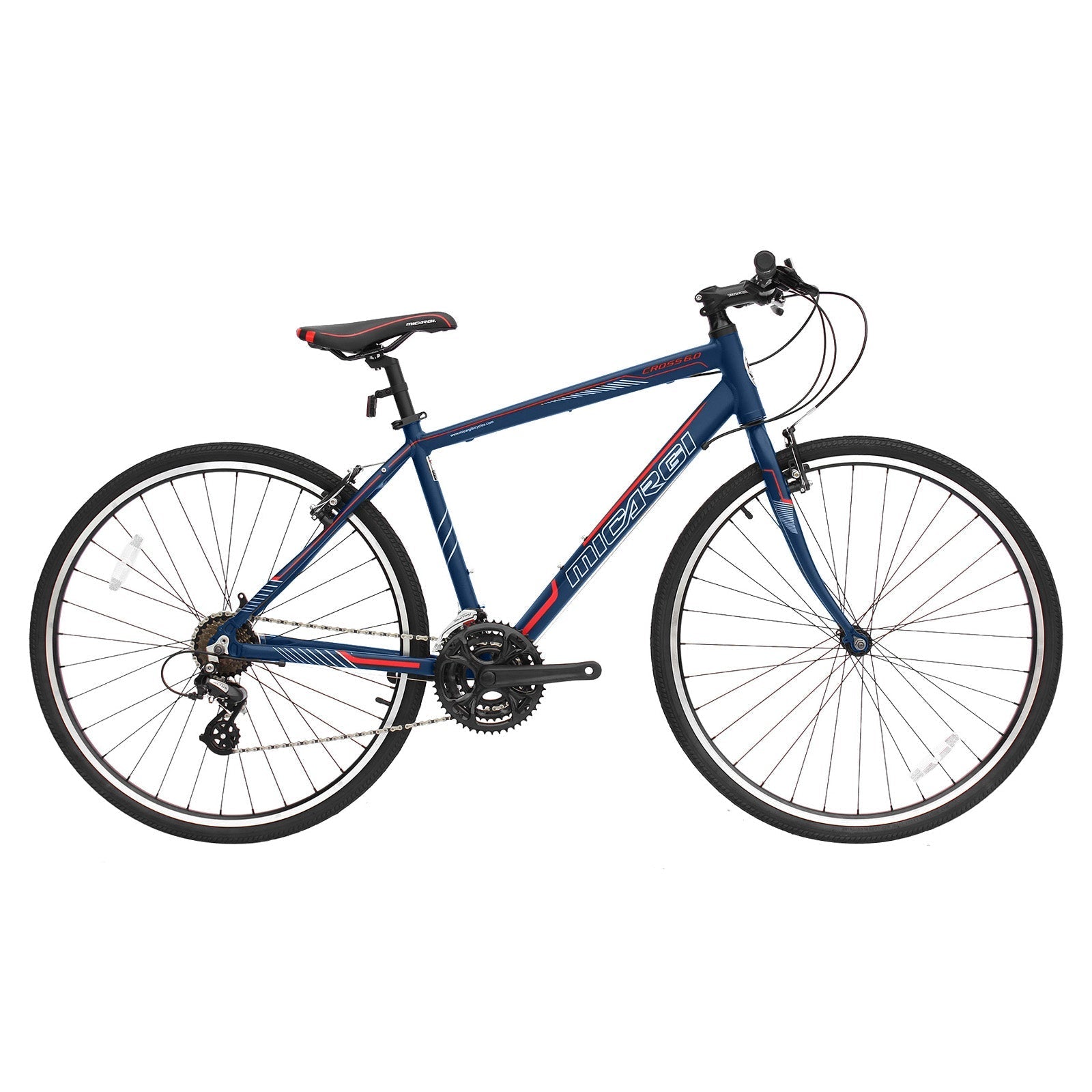 Tracer Bikes | Micargi Cross 5.0 700c Hybrid Road Bike, 24-Speed, Aluminum Frame |  Chico USA, Inc.