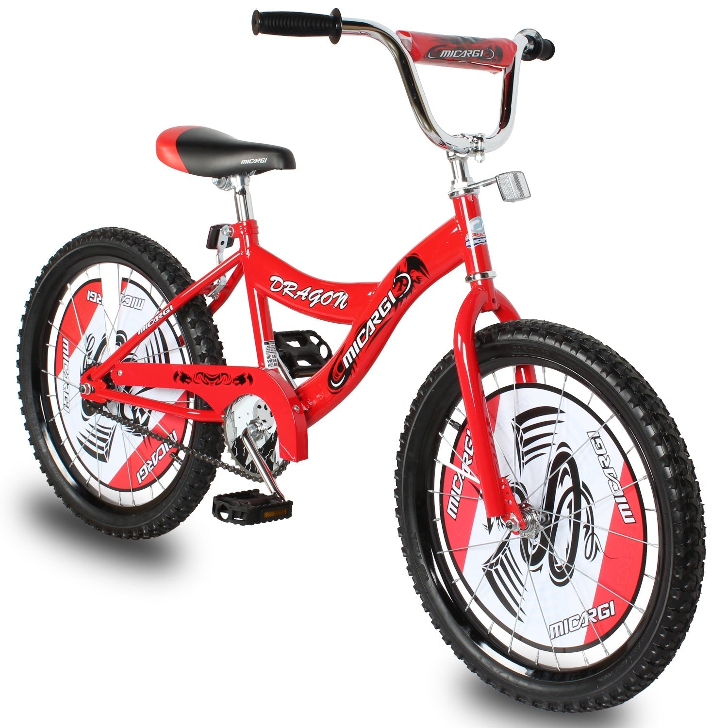 Tracer Bikes | Micargi Dragon 20" Kids Bike, Single Speed, BMX Style, Hi-Ten Steel Frame |  Chico USA, Inc.